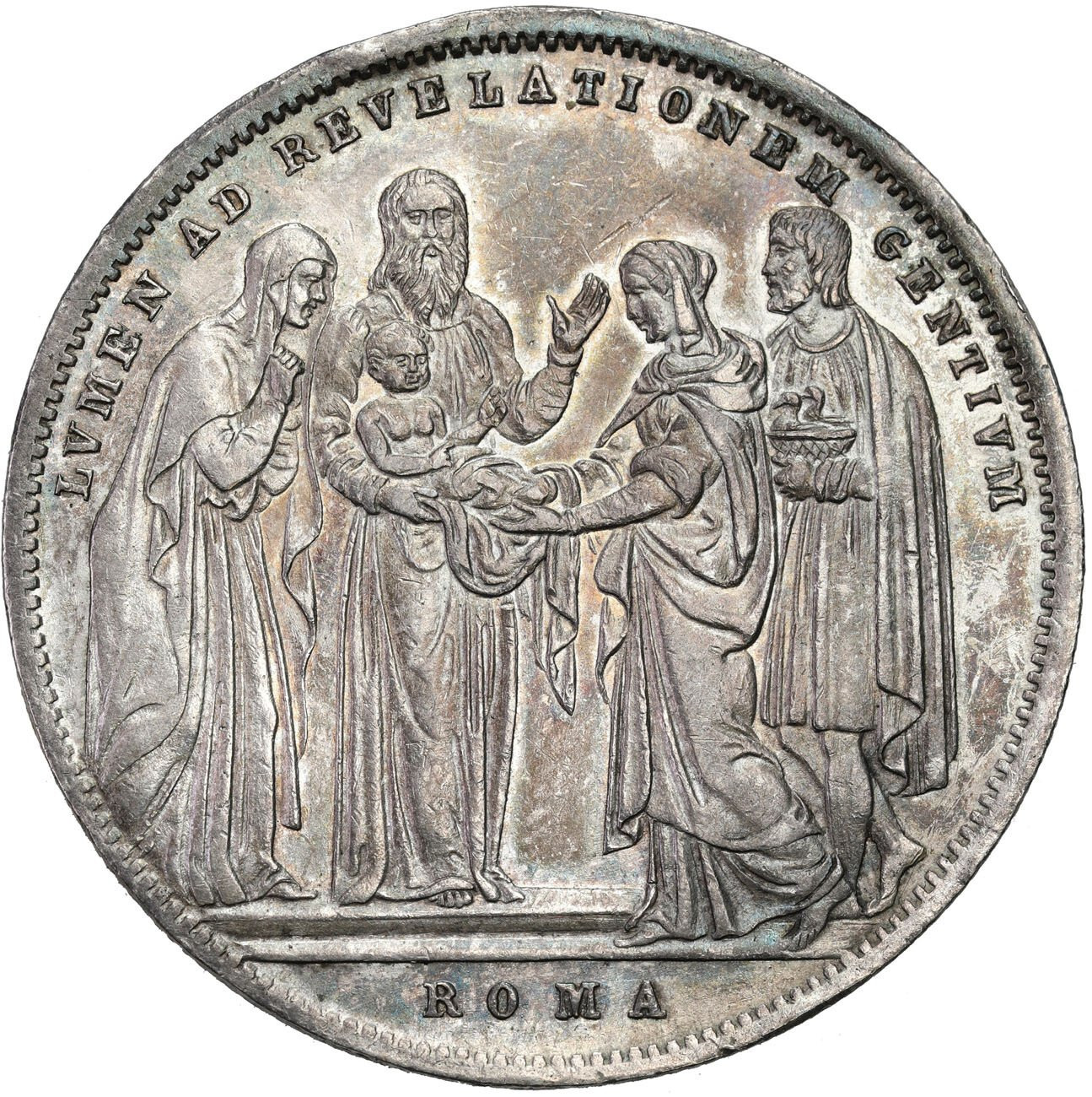 Watykan. Gregorio XVI (1831-1846). Scudo 1834 - ŁADNE