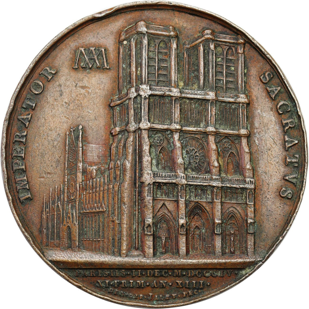 Watykan Medal 1804 Papież Pius VII