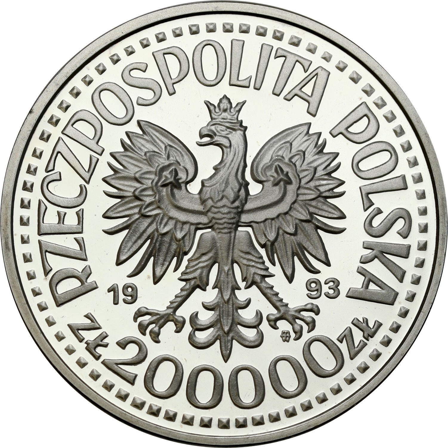 III RP. 200.000 złotych 1993 Kazimierz Jagiellończyk – półpostać