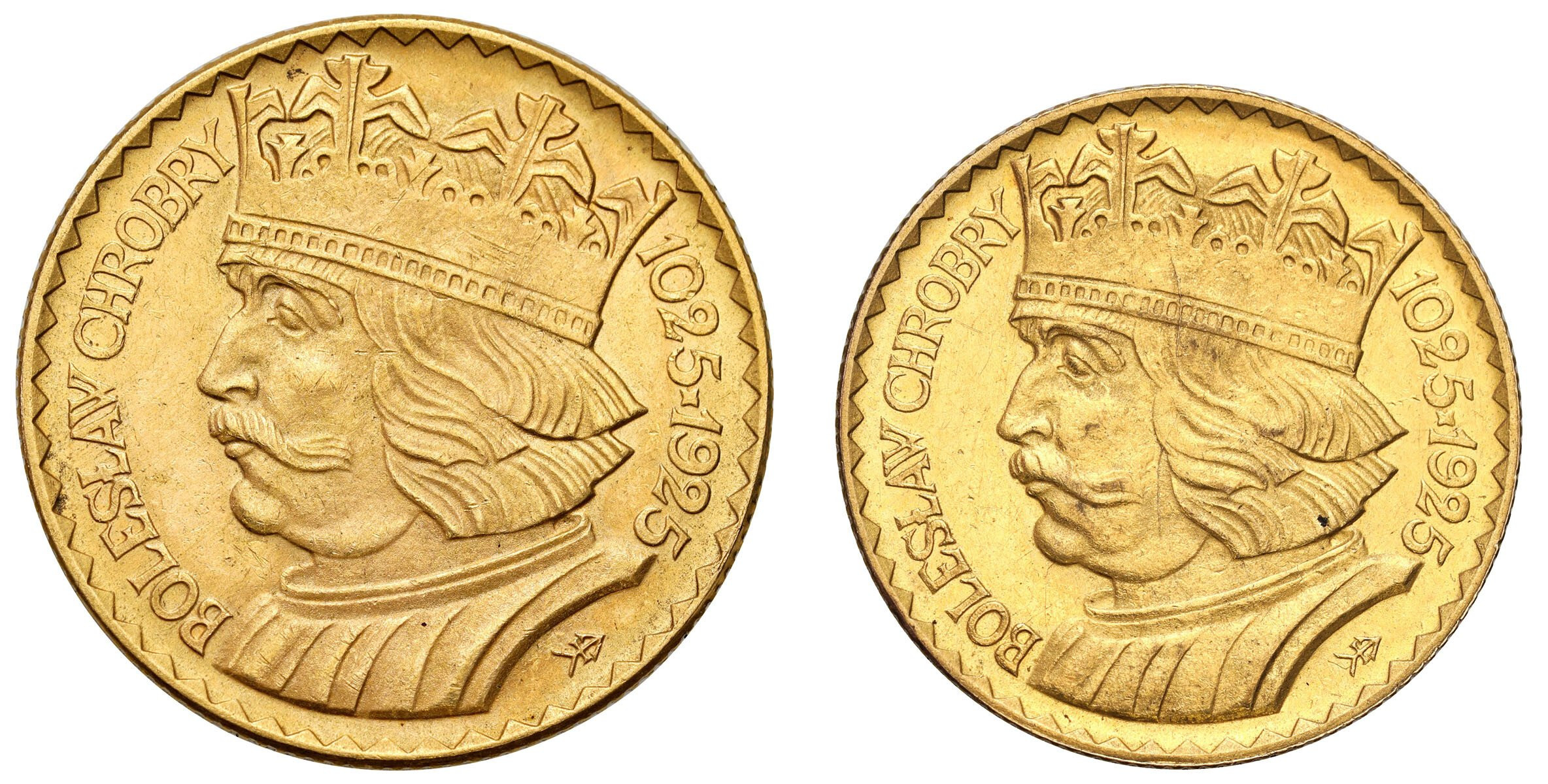 II RP 20 złotych Chrobry + 10 złotych 1925 Chrobry – PARKA