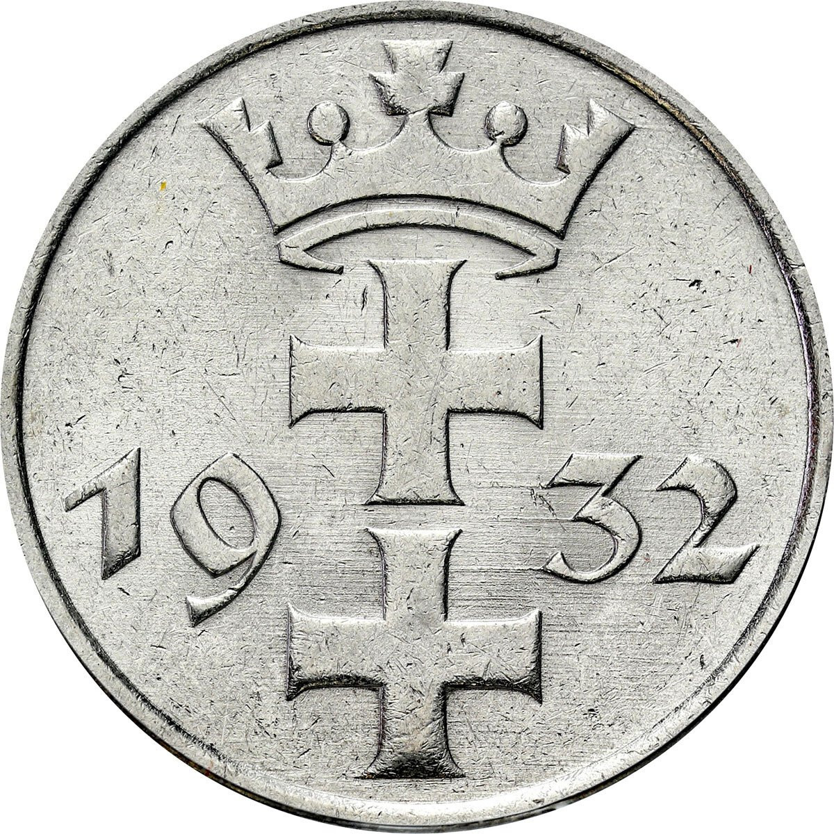 Wolne Miasto Gdańsk / Danzig. 1 Gulden 1932 PCGS MS62