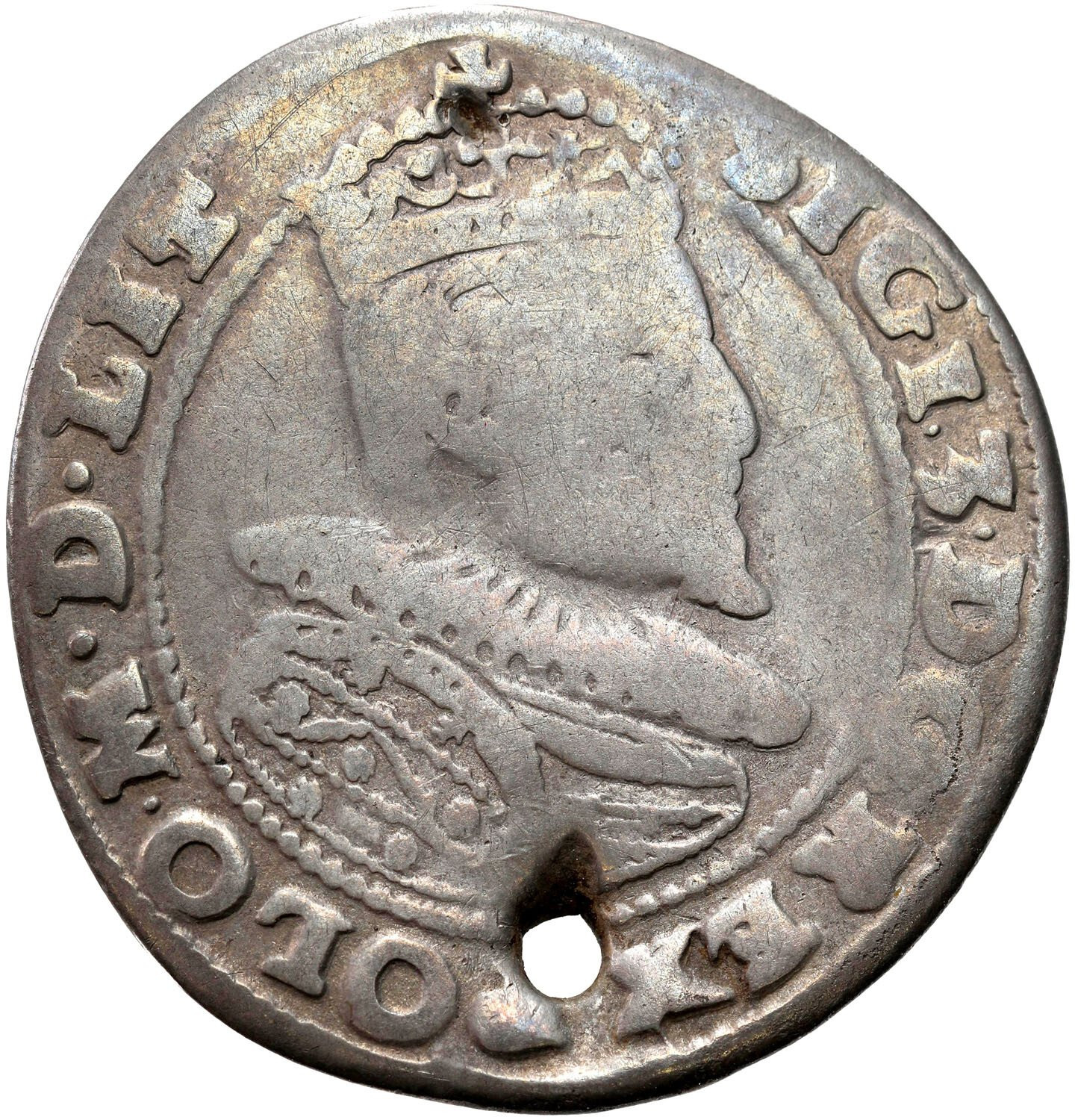 Zygmunt III Waza. Szóstak (6 groszy) 1595, Lublin - RZADKOŚĆ R5
