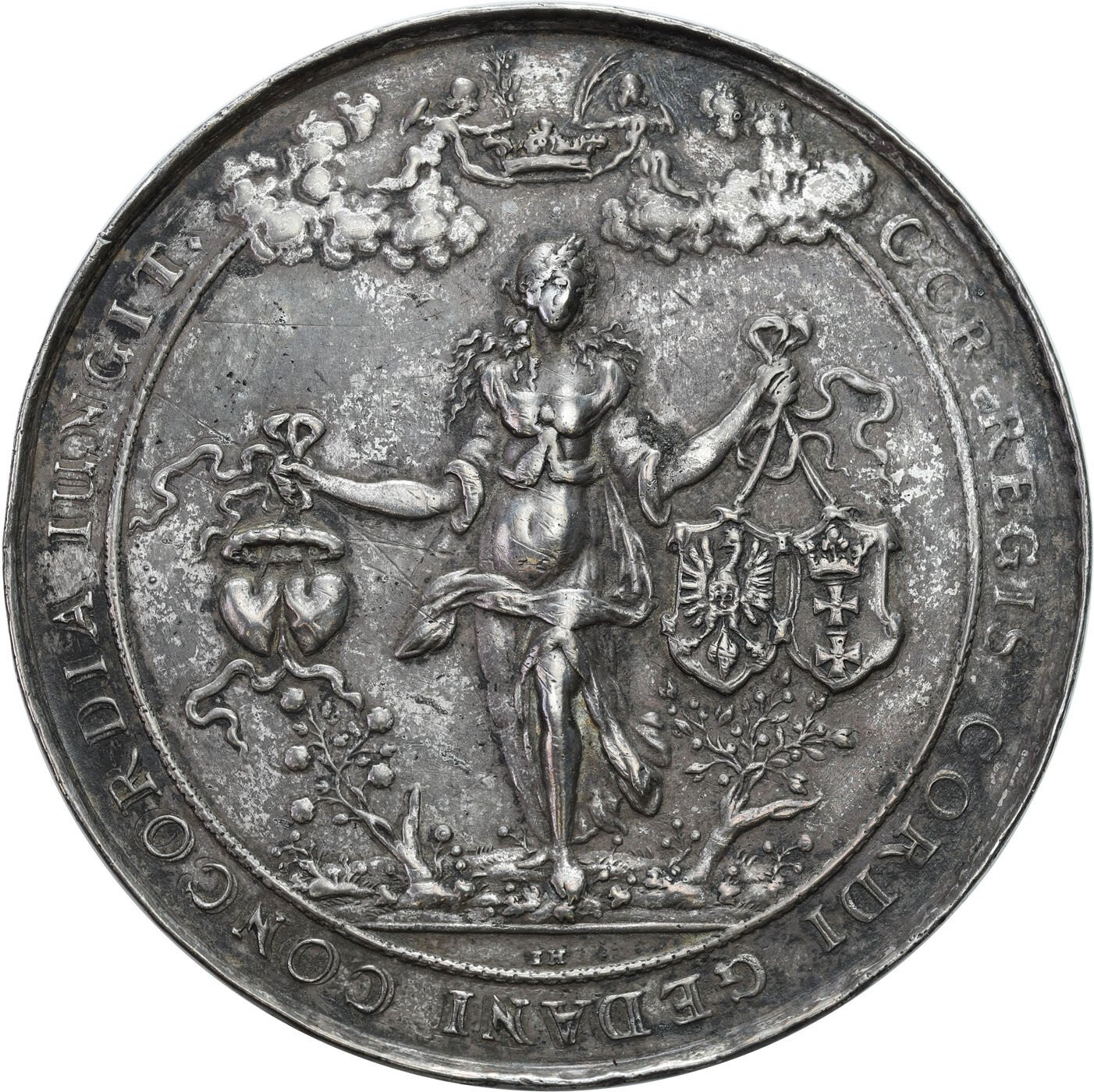 Medal. Jan II Kazimierz. Medal 1653, Gdańsk, srebro 