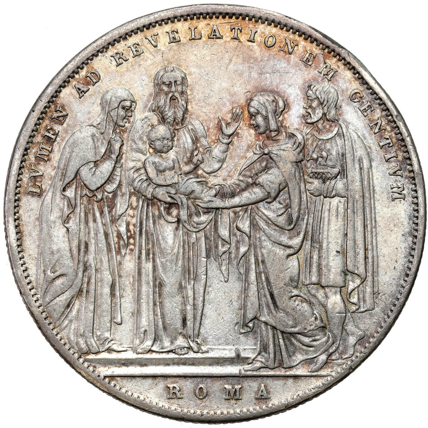 Watykan. Grzegorz XVI. Scudo 1831 B, Bolonia