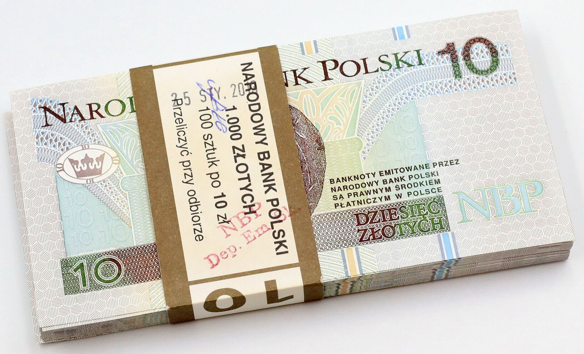 Paczka bankowa 10 złotych 1994 seria AA