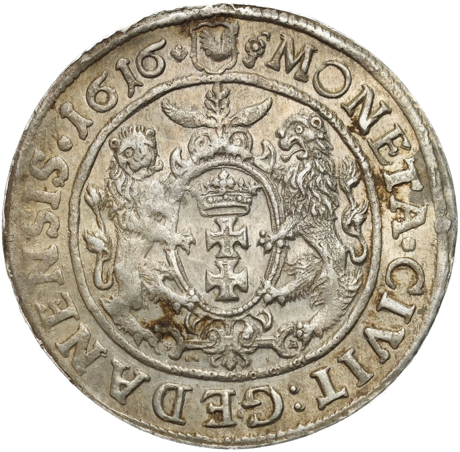 Zygmunt III Waza. Ort (18 groszy) 1616, Gdańsk