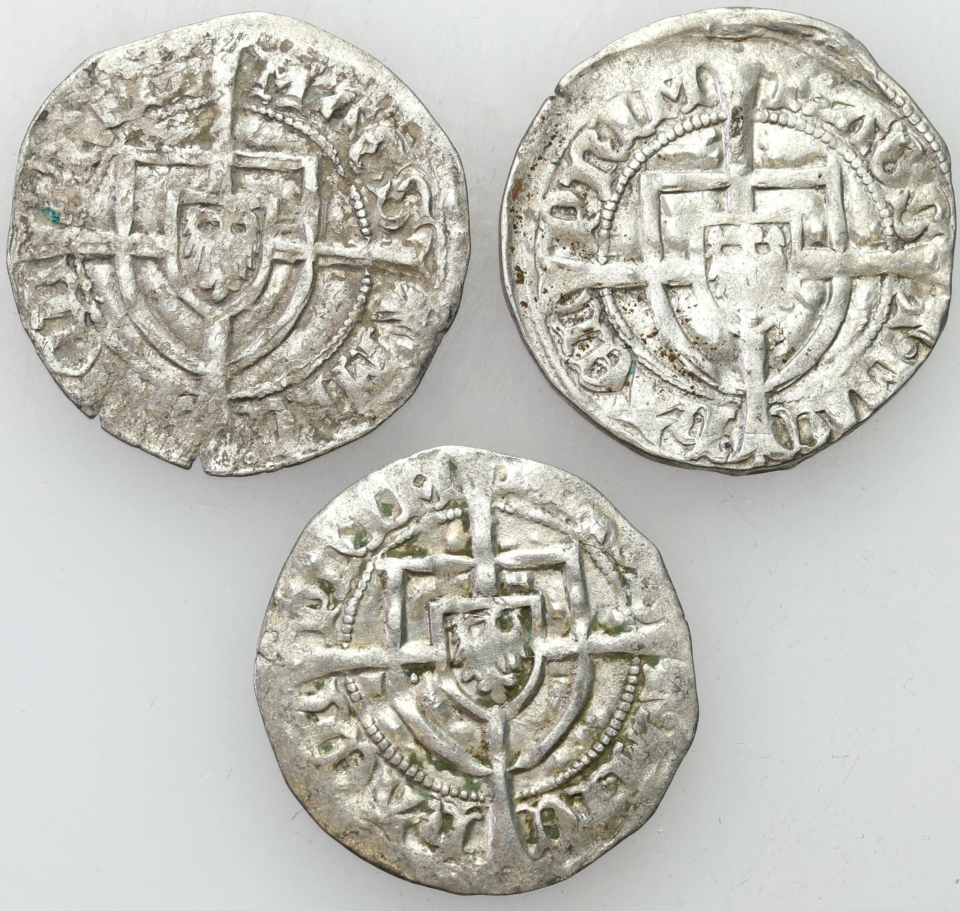Zakon Krzyżacki. Michał I (1414–1422). Szeląg, zestaw 3 monet 