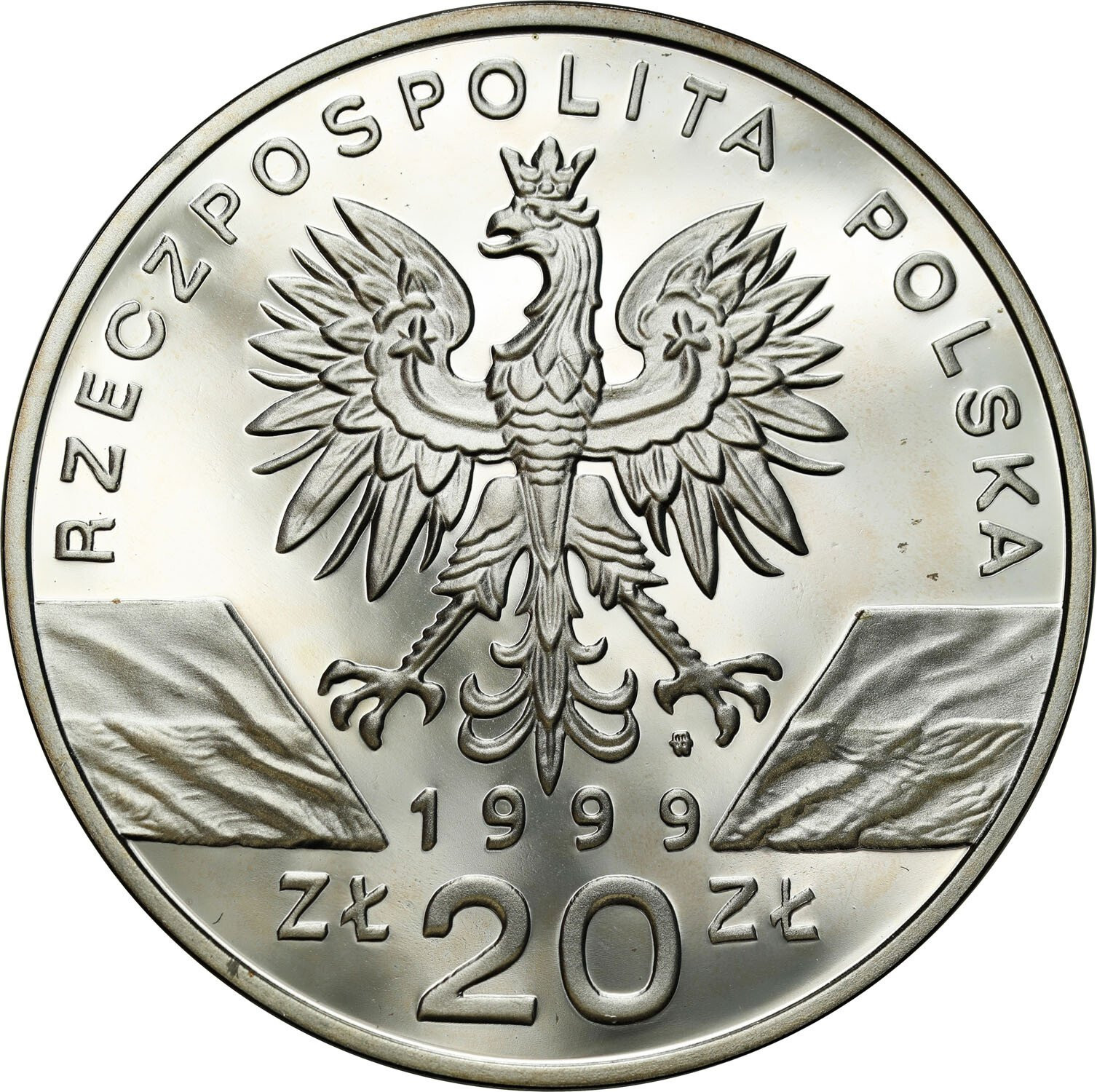 III RP. 20 złotych 1999 Wilk - RZADSZE