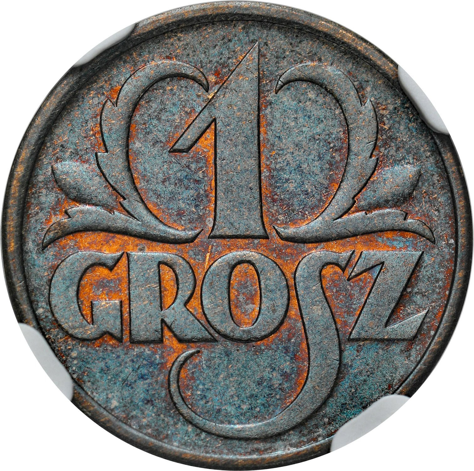 II RP. 1 grosz 1935 NGC MS65 BN (2MAX) - PIĘKNY