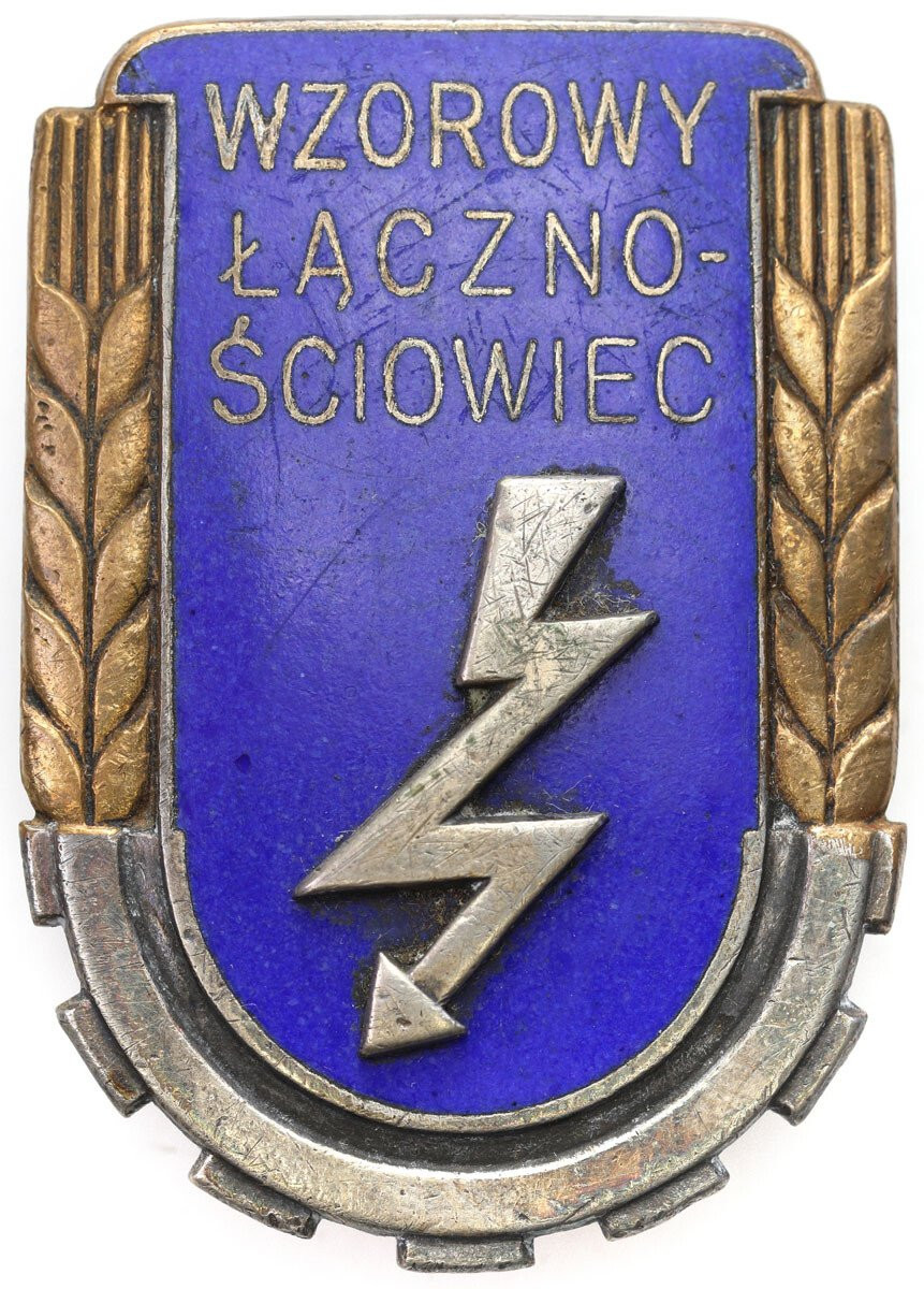 PRL. Odznaka Wzorowy Łącznościowiec – WERSJA DUŻA