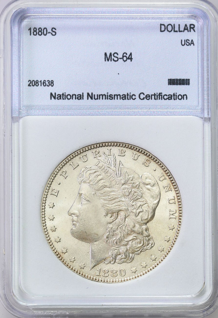 USA. Dolar 1880 S, San Francisco MS64