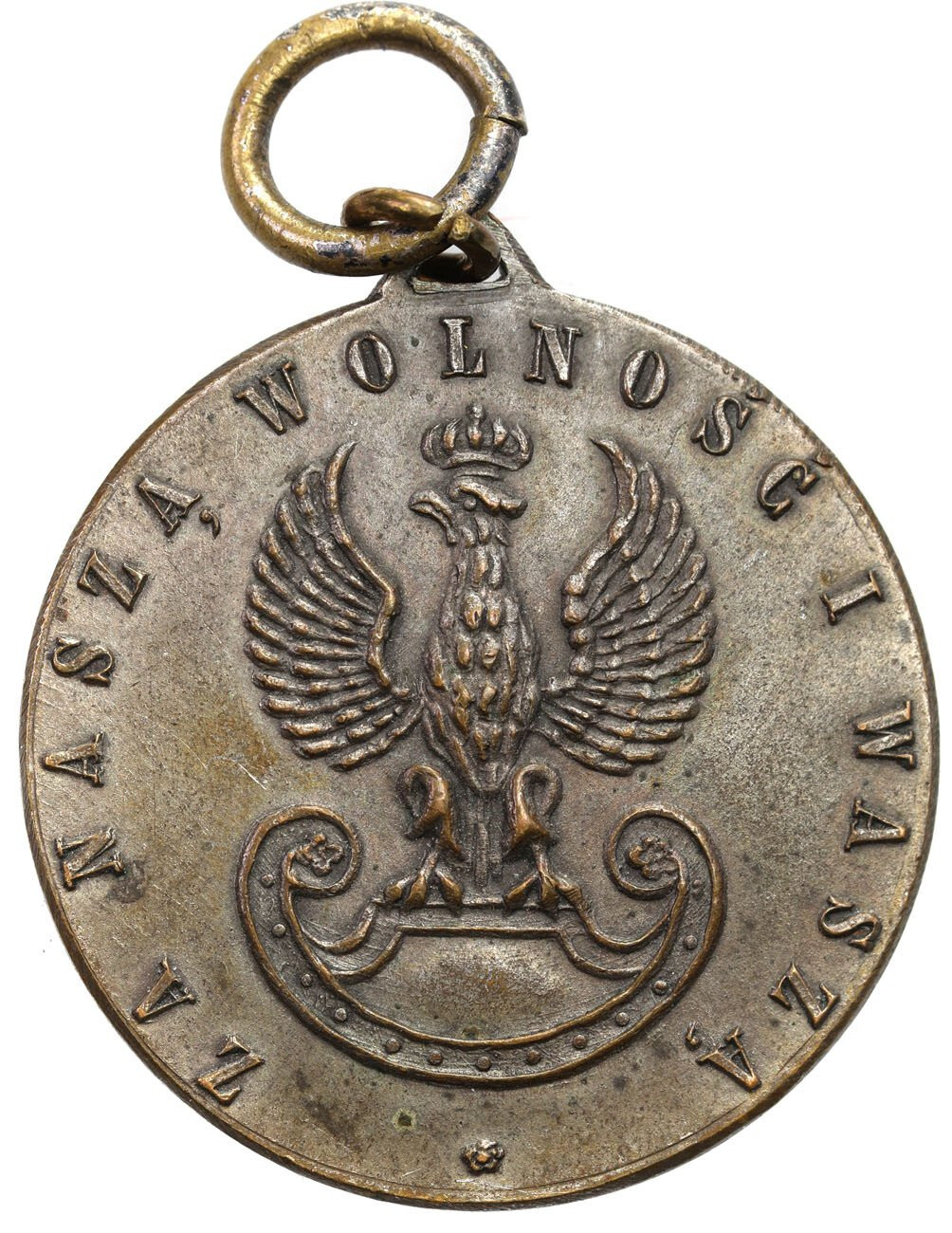 Odznaka - medalik pamiątkowy za naszą wolność i waszą