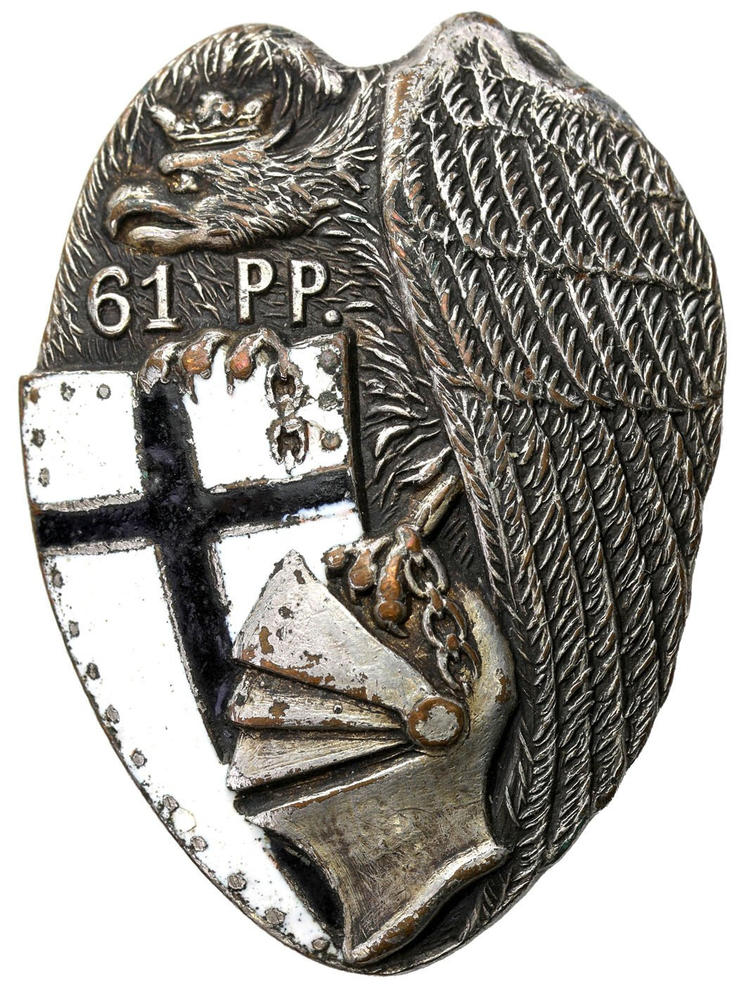 II RP. Odznaka 61 Pułk Piechoty Wielkopolskiej - Bydgoszcz - RZADKOŚĆ