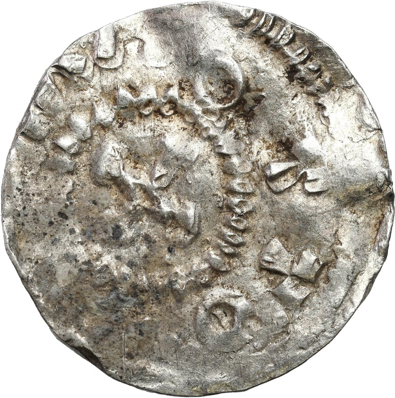 Niemcy, Szwabia – Strasburg. Otto III (983–1002). Denar 983-1002