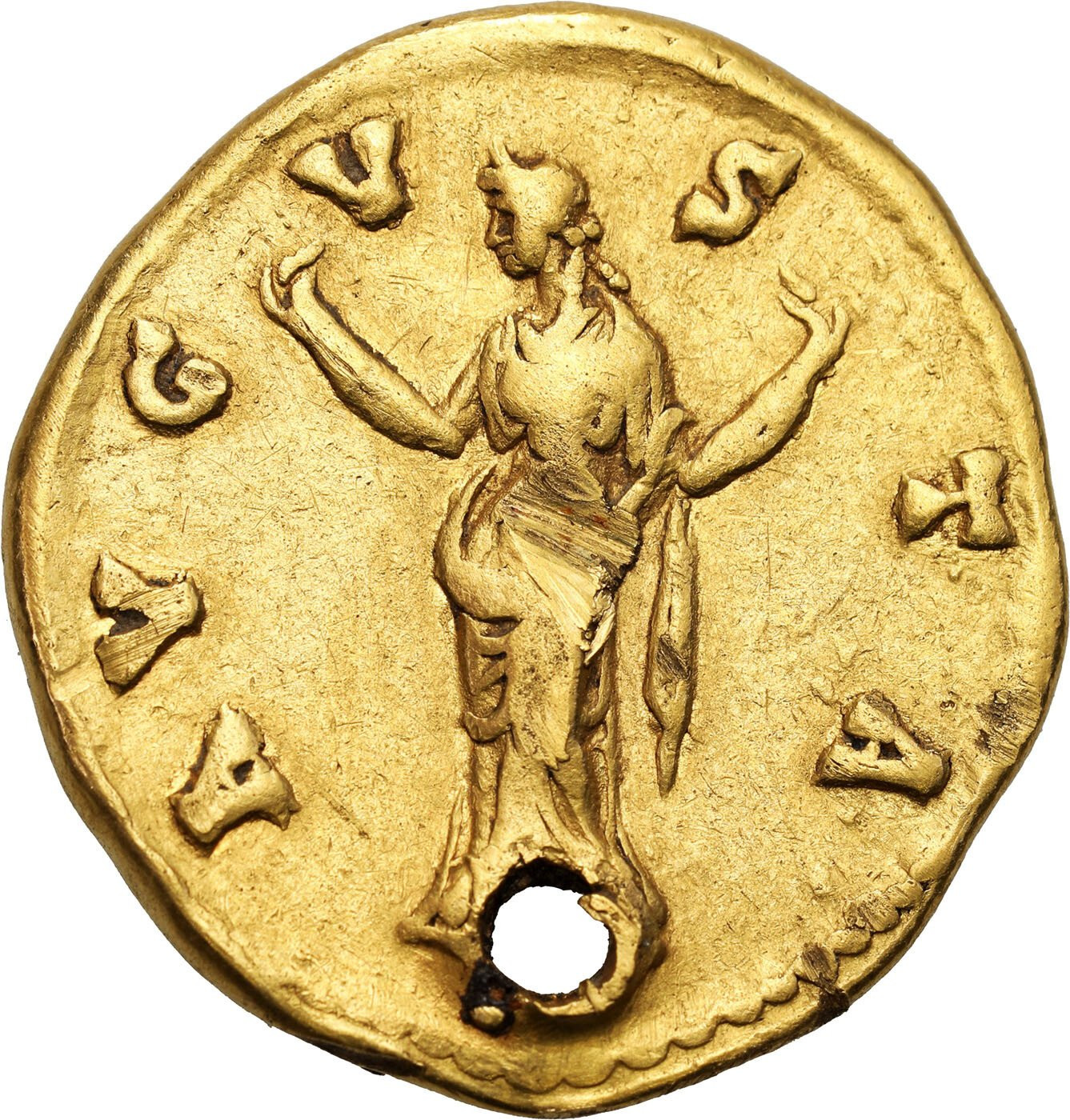 Cesarstwo Rzymskie, Aureus, Faustyna Starsza zm. 141, czasy Antonina Piusa 138 - 161, Rzym