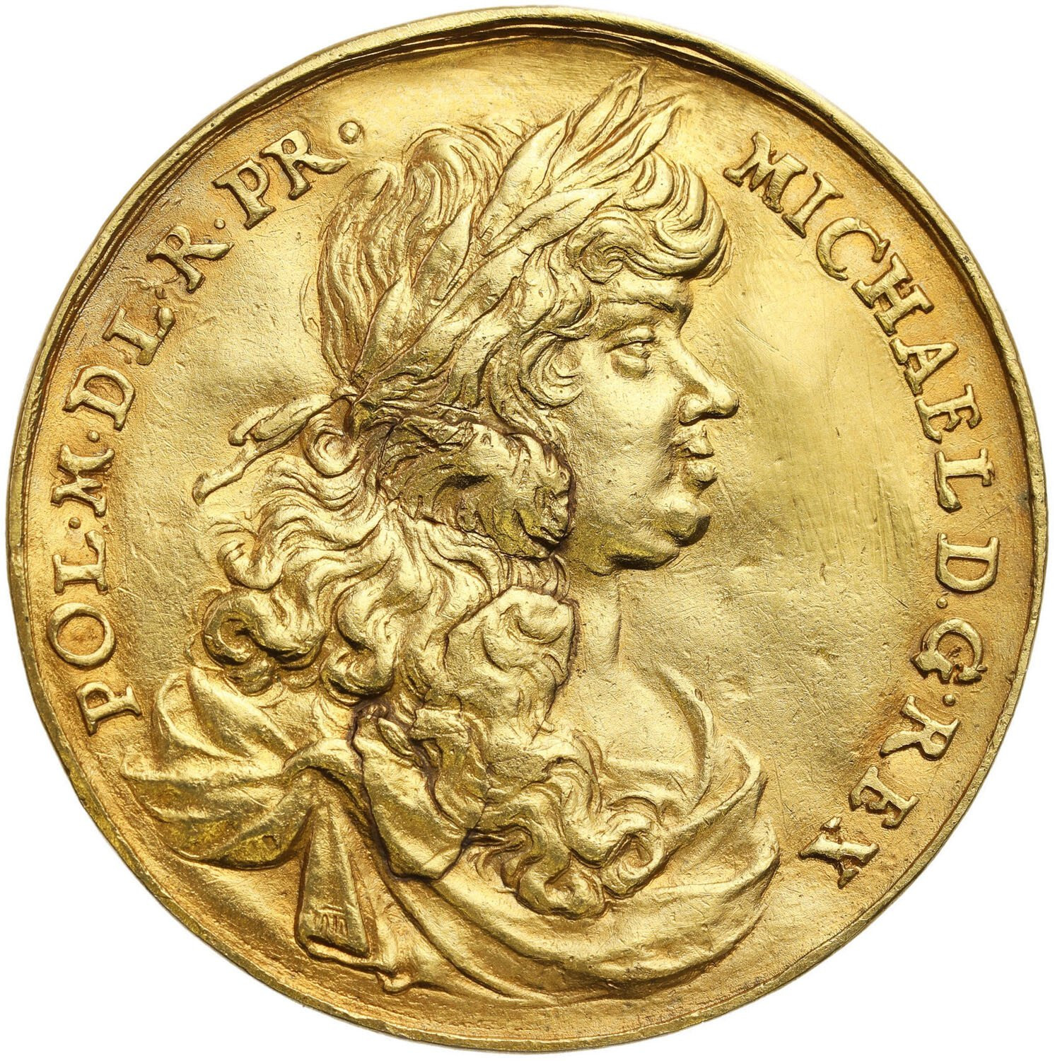 Michał Korybut Wiśniowiecki. Donatywa o wadze 3 dukatów (1669) - Koronacja Wiśniowieckiego, ex. Lepczyk collection