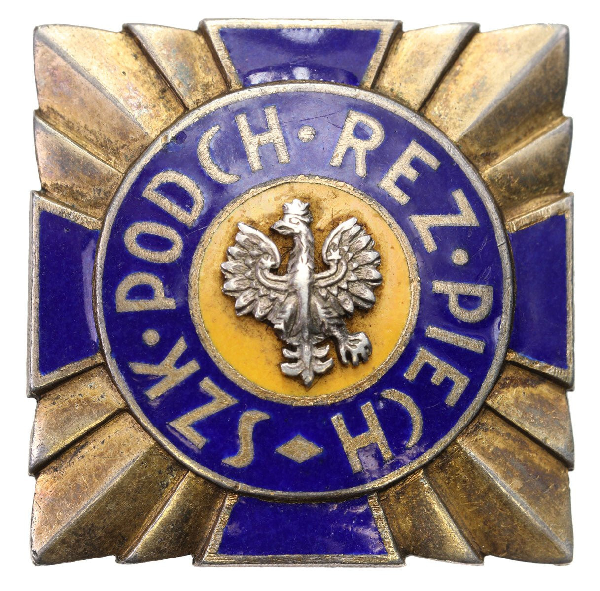 Odznaka Baon. Pamiątkowa 7 batalionu podchorążych rezerwy piechoty, Srebro – RZADKA