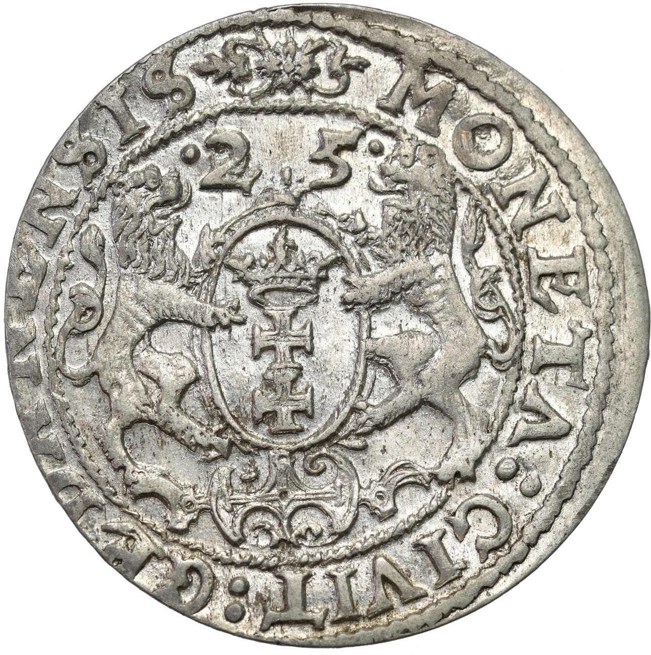 Zygmunt III Waza. Ort (18 groszy) 1625, Gdańsk - PIĘKNY