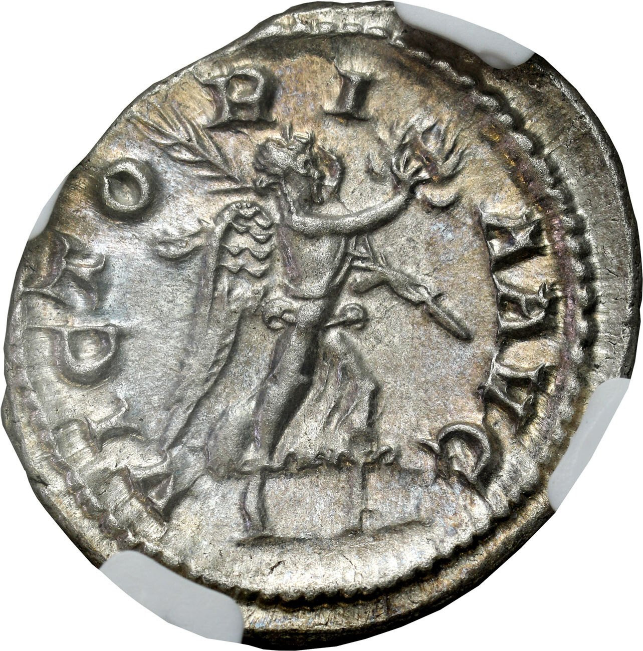 Cesarstwo Rzymskie. Maksymin I Trak (235-238), Denar 236, Rzym NGC MS - WYŚMIENITY