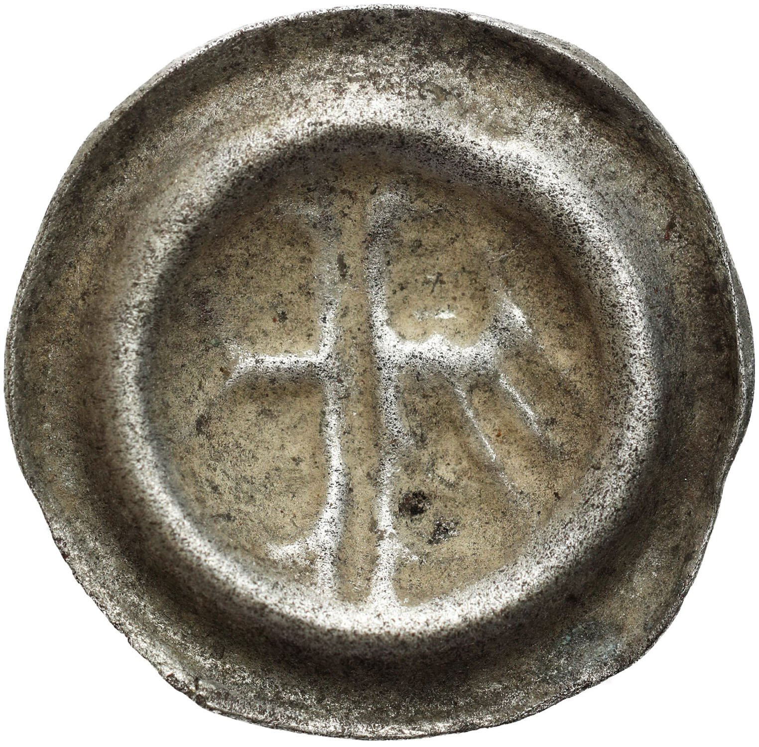 Śląsk, Księstwo Opolskie. Bernard (1400–1449) lub Mikołaj I (1439–1476). Brakteat XV w., Opole