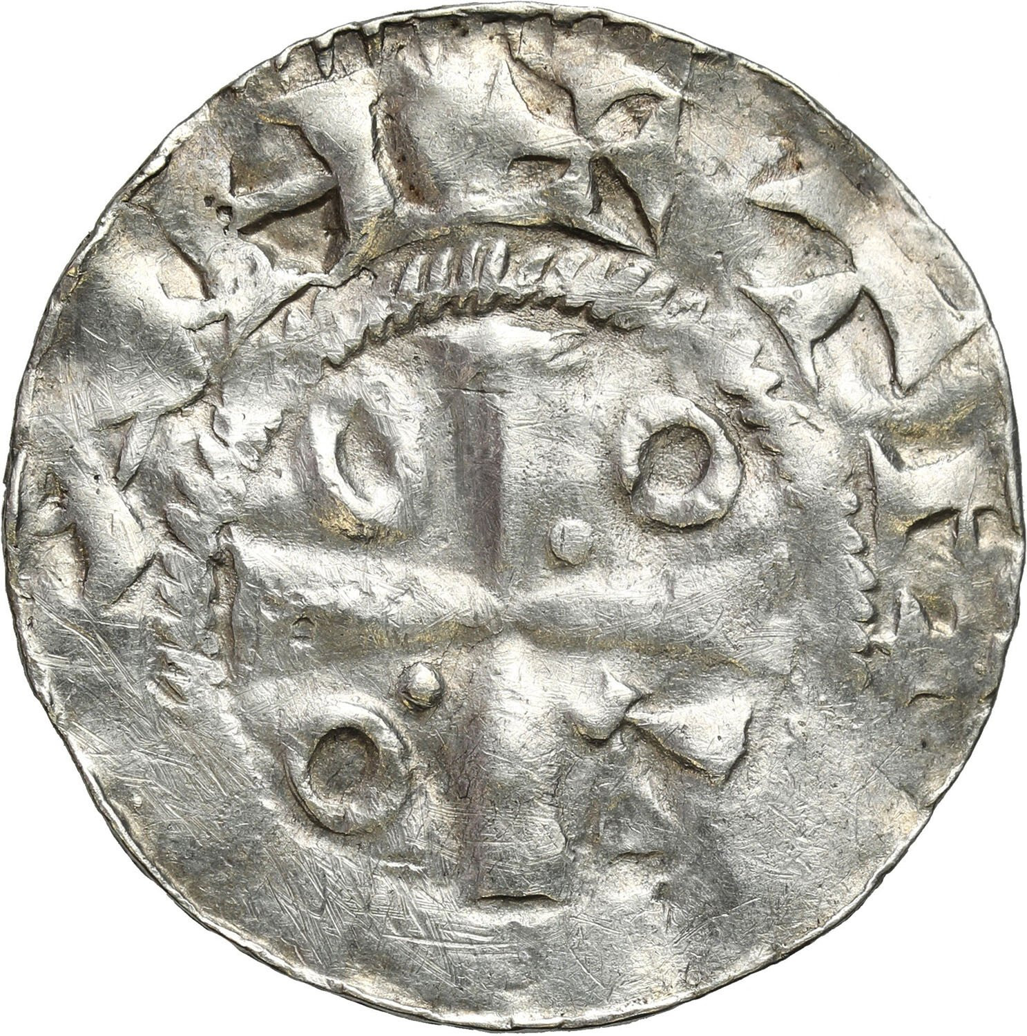 Niemcy, Saksonia. Otto III (983–1002). Naśladownictwo denara typu OAP X/XI wiek