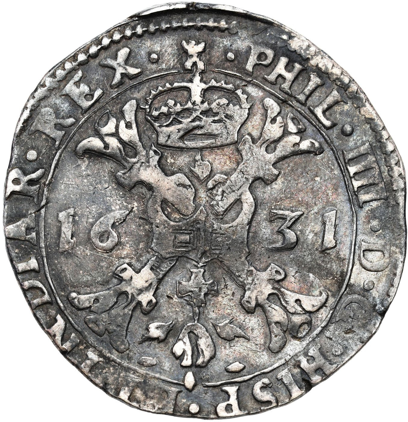 Niderlandy hiszpańskie, Filip IV (1621–1665). Patagon 1631, Tournai