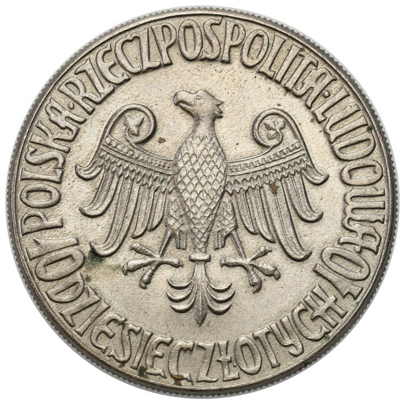 PRL. PRÓBA miedzionikiel 10 złotych 1964 Kazimierz Wielki