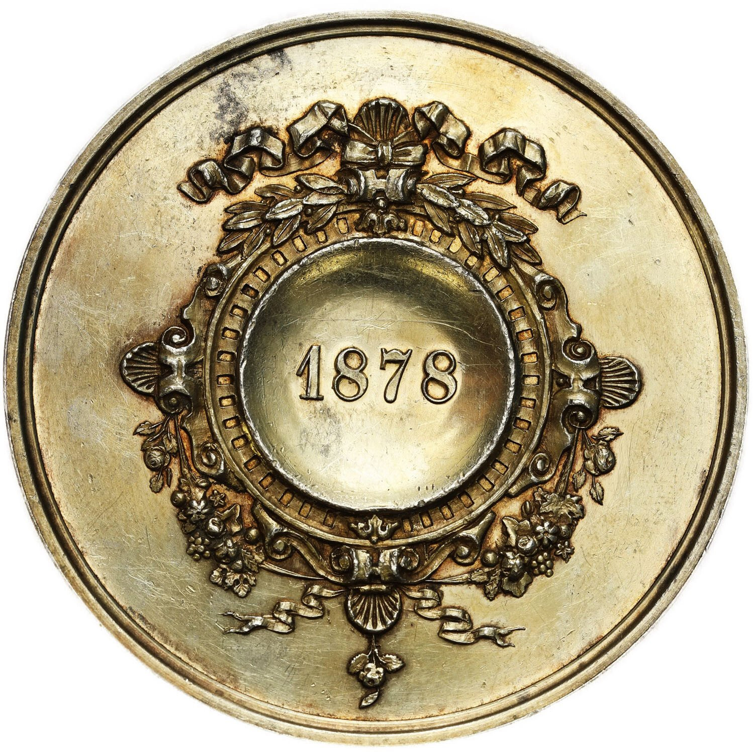 Austria, Wiedeń. Medal Towarzystwa Ogrodniczego 1878, srebro - RZADKI