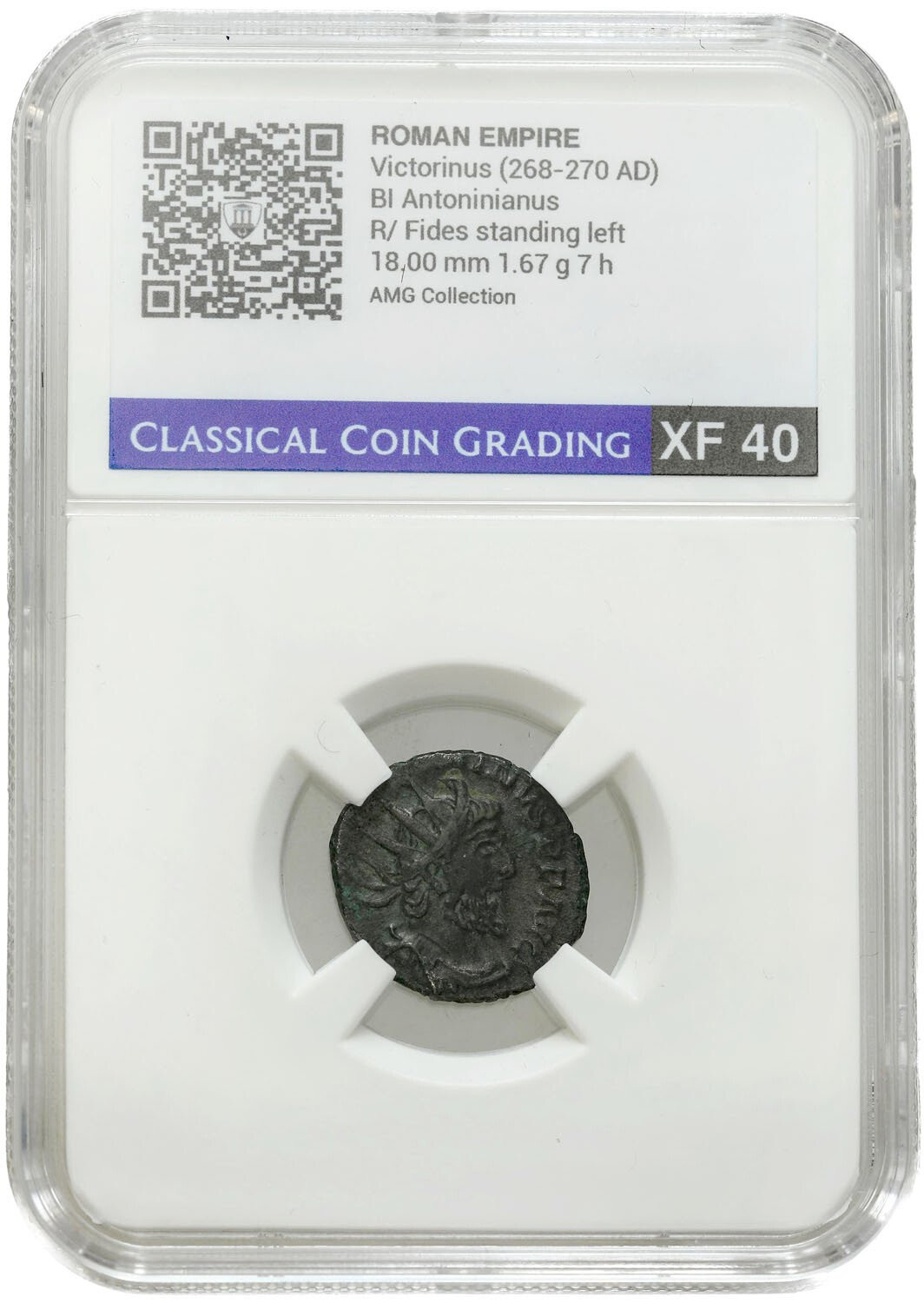 Cesarstwo Rzymskie. Victorinus (268-270) Antoninianus CCG XF40