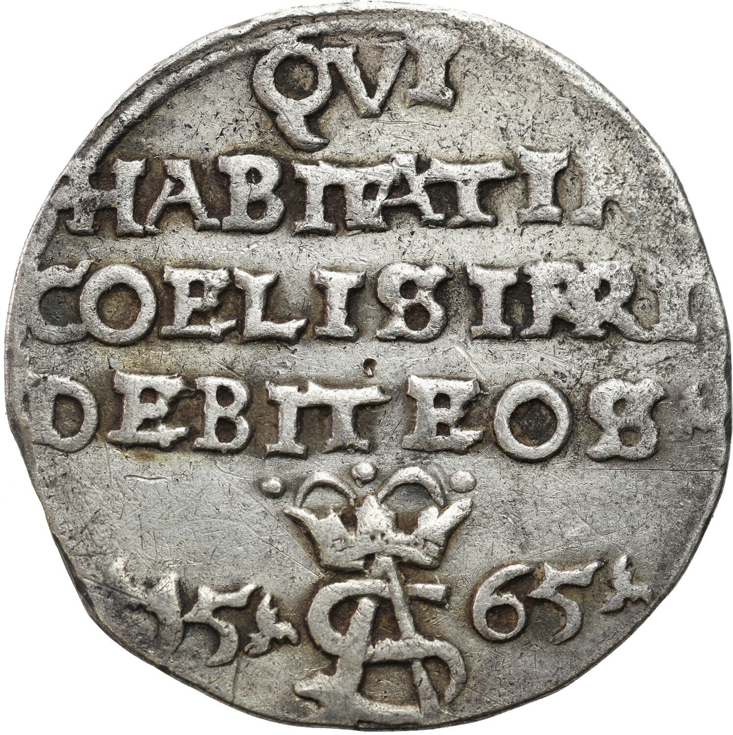 Zygmunt II August. Trojak (3 grosze) SZYDERCZY 1565, Tykocin - RZADKOŚĆ R5