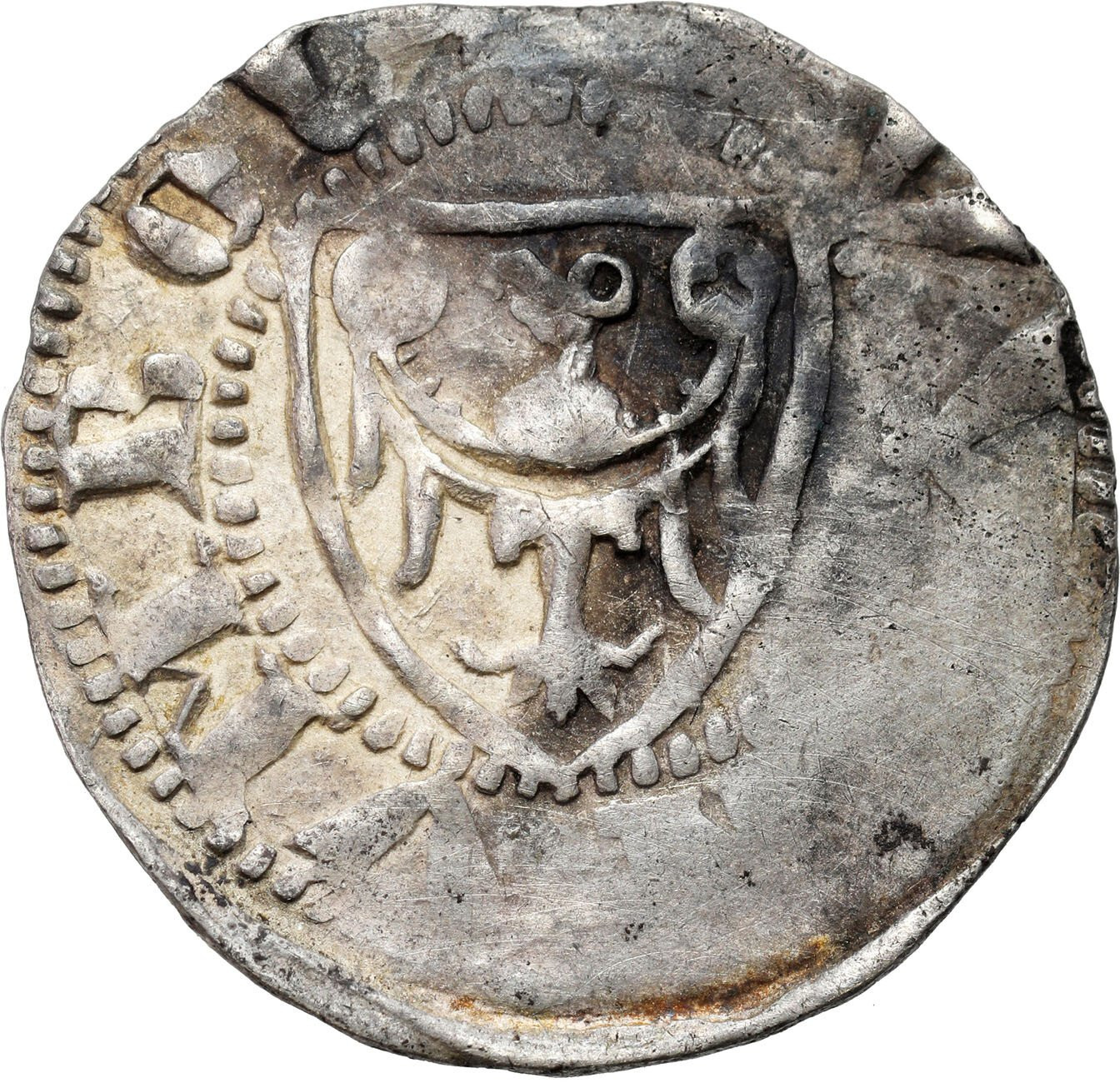 Śląsk. Księstwo Ziębickie. Bernard, Henryk, Bolko II (1301-1312). Kwartnik, Lwówek - RZADKOŚĆ R5