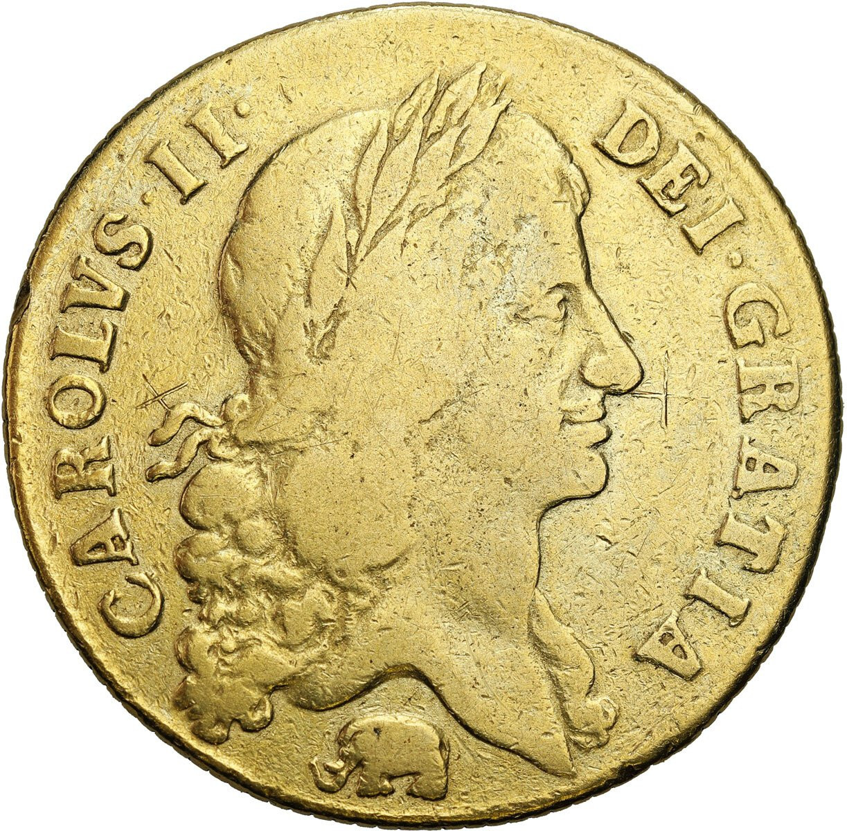Francja. Charles II (1660-1685). 2 Guineas, 1664 – RZADKOŚĆ