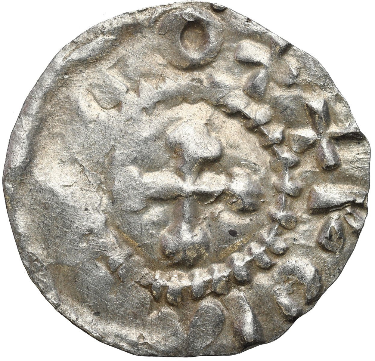 Niemcy, Szwabia – Strasburg. Otto III (983–1002). Denar 983-1002 