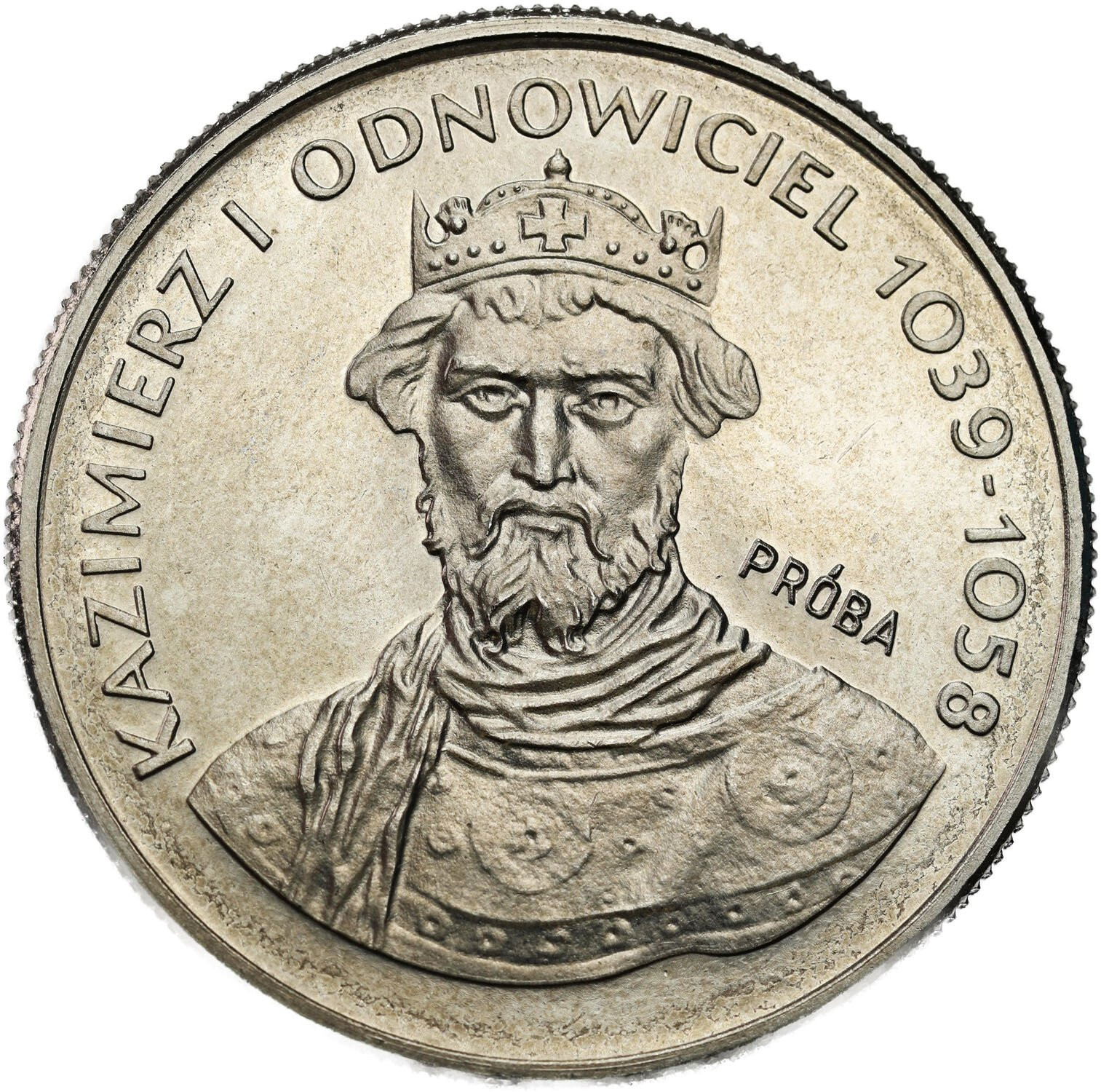 PRÓBA Nikiel 50 złotych 1980 – Kazimierz Odnowiciel – popiersie