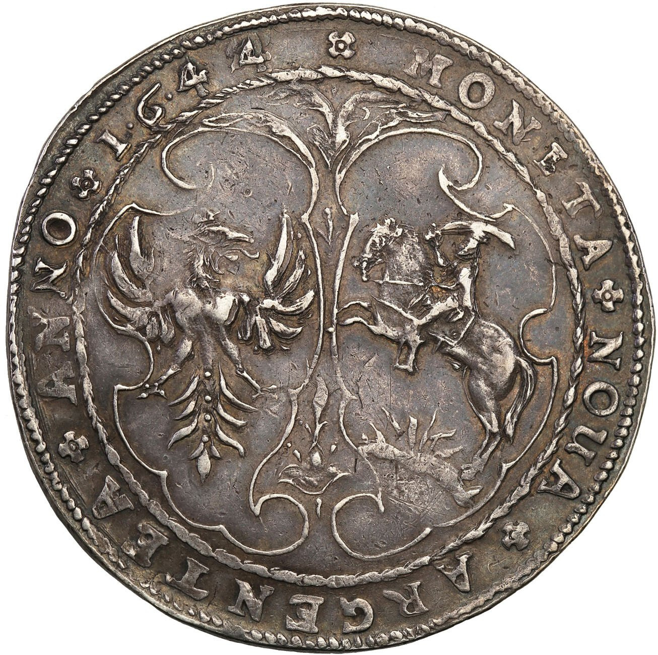 Kurlandia. Jakub Kettler (1642-1681). Talar 1644, Mitawa ex. Frankiewicz NGC XF45 – RZADKOŚĆ