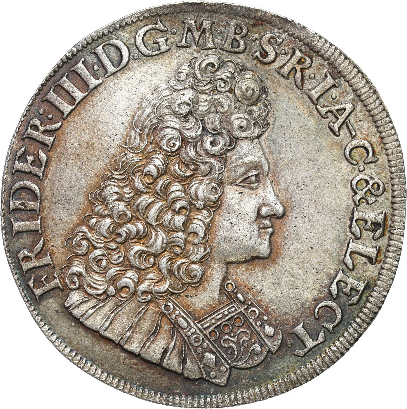 Niemcy, Brandenburgia-Prusy, Fryderyk III. 2/3 talara (gulden) 1693