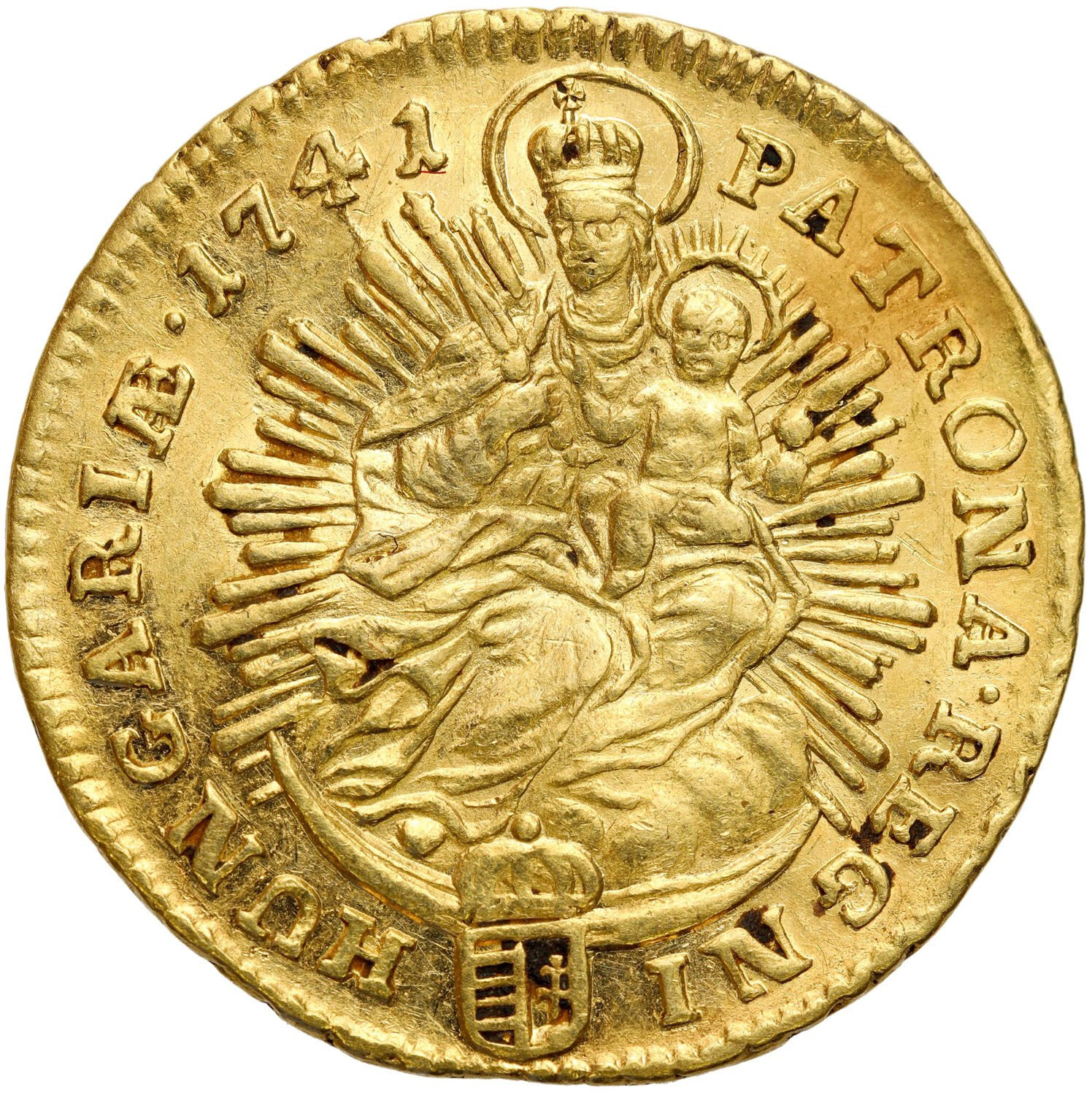 Węgry, Maria Teresa (1740–1780). Dukat 1741 KB, Kremnica
