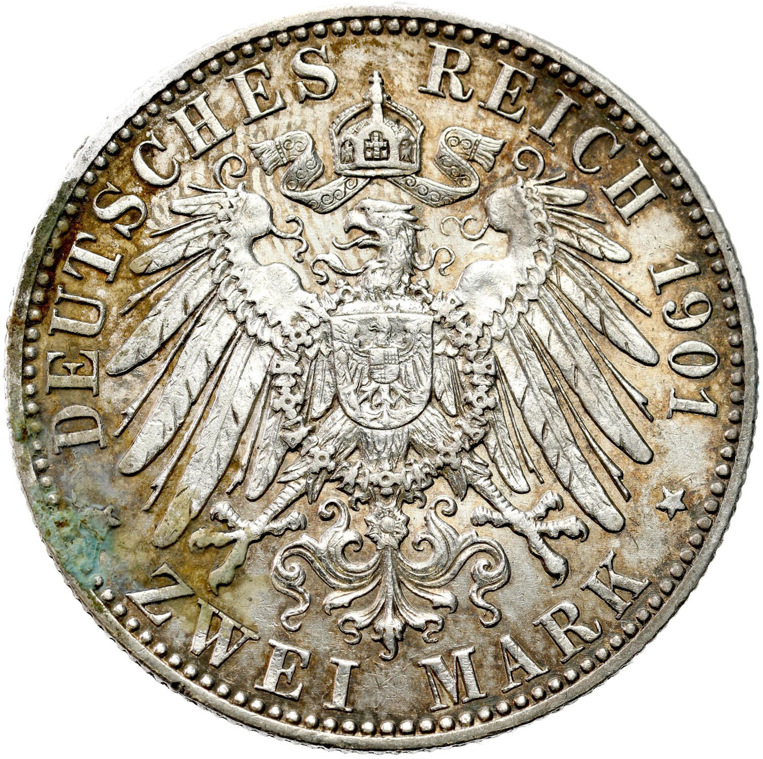 Niemcy, Prusy. Wilhelm II (1888–1918). 2 marki 1901, Berlin