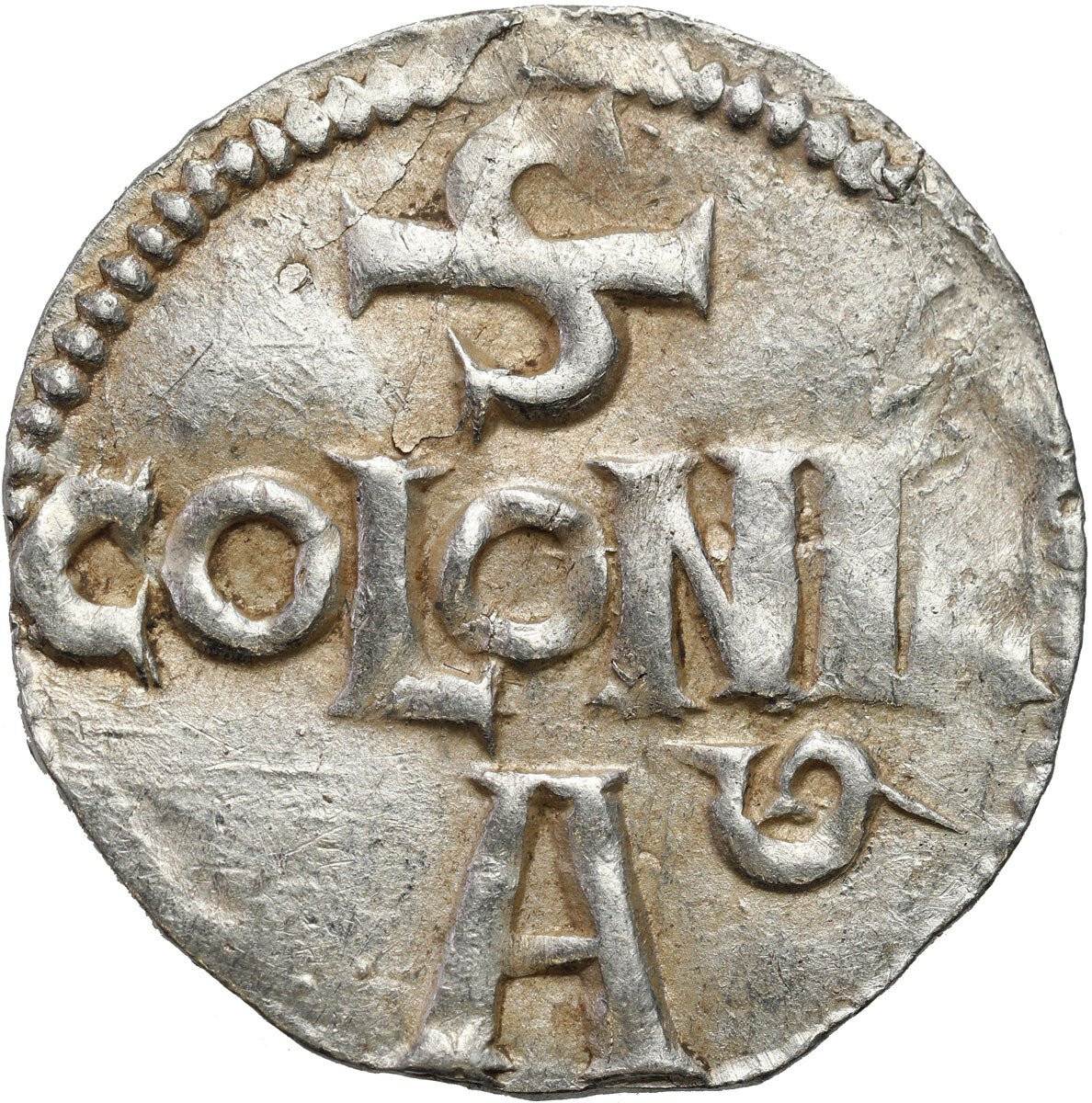 Niemcy, Dolna Lotaryngia – Kolonia. Otto III (983–1002). Denar