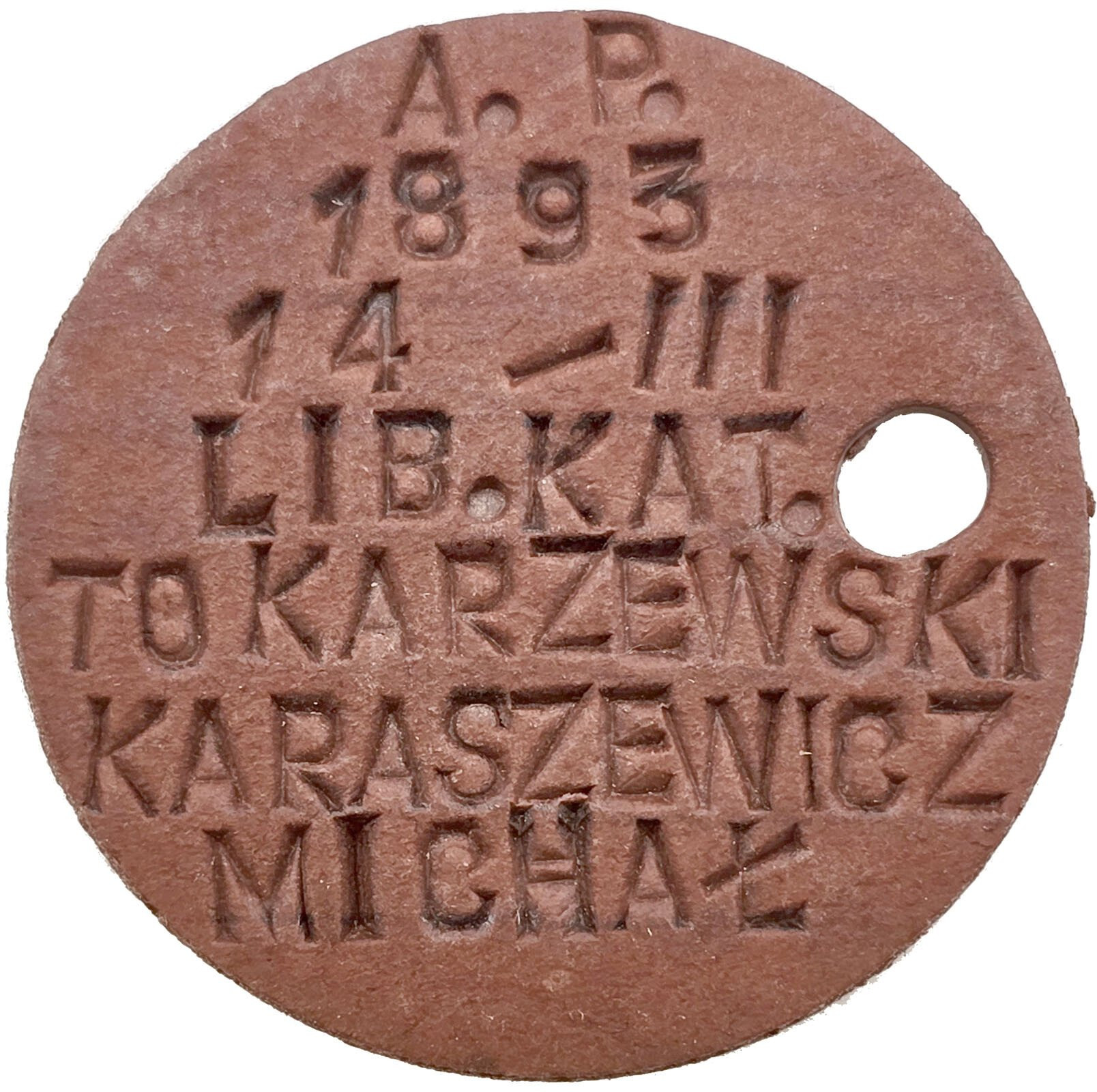 PSZnZ. Nieśmiertelnik z zaświadczeniem