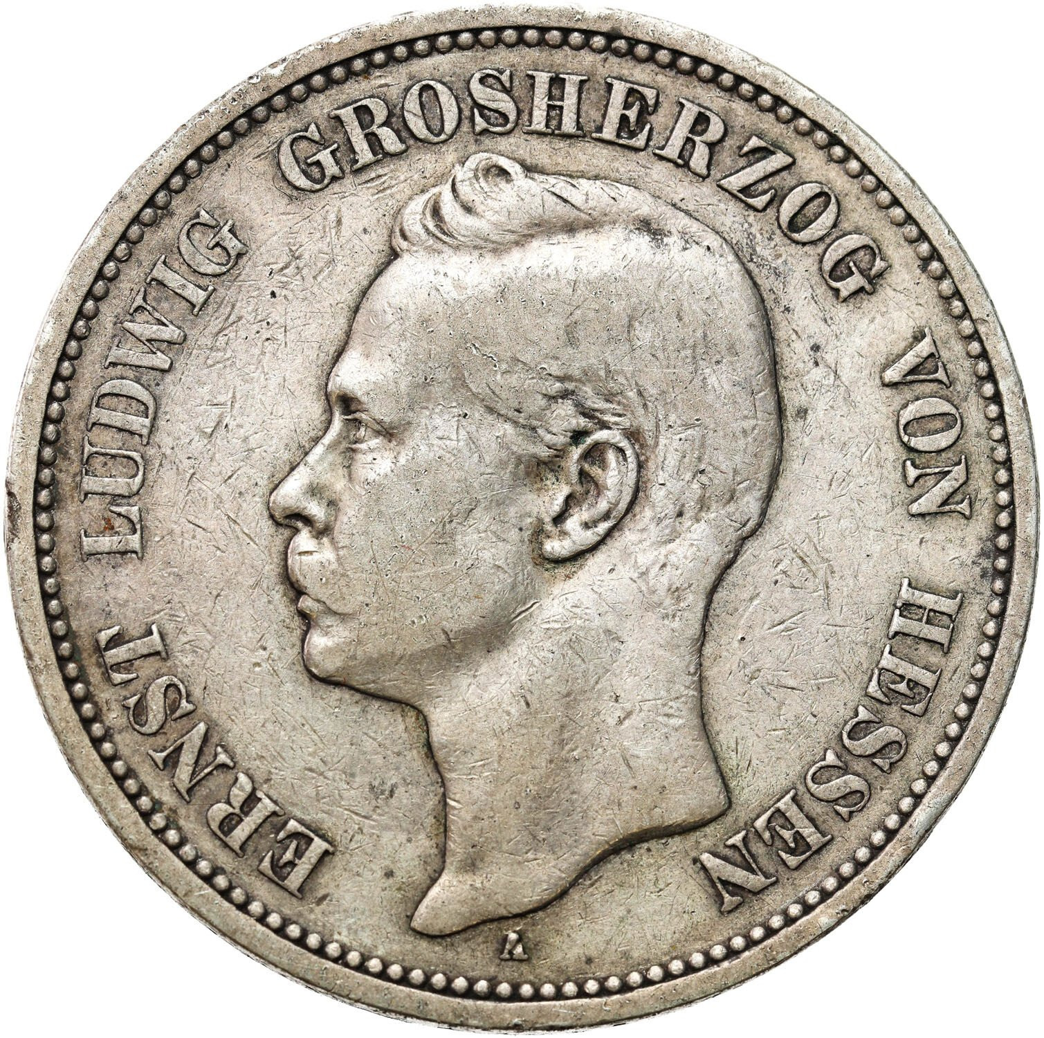 Niemcy, Hesja. Ernest Ludwik (1892-1918). 5 marek 1895 A, Berlin - RZADKIE