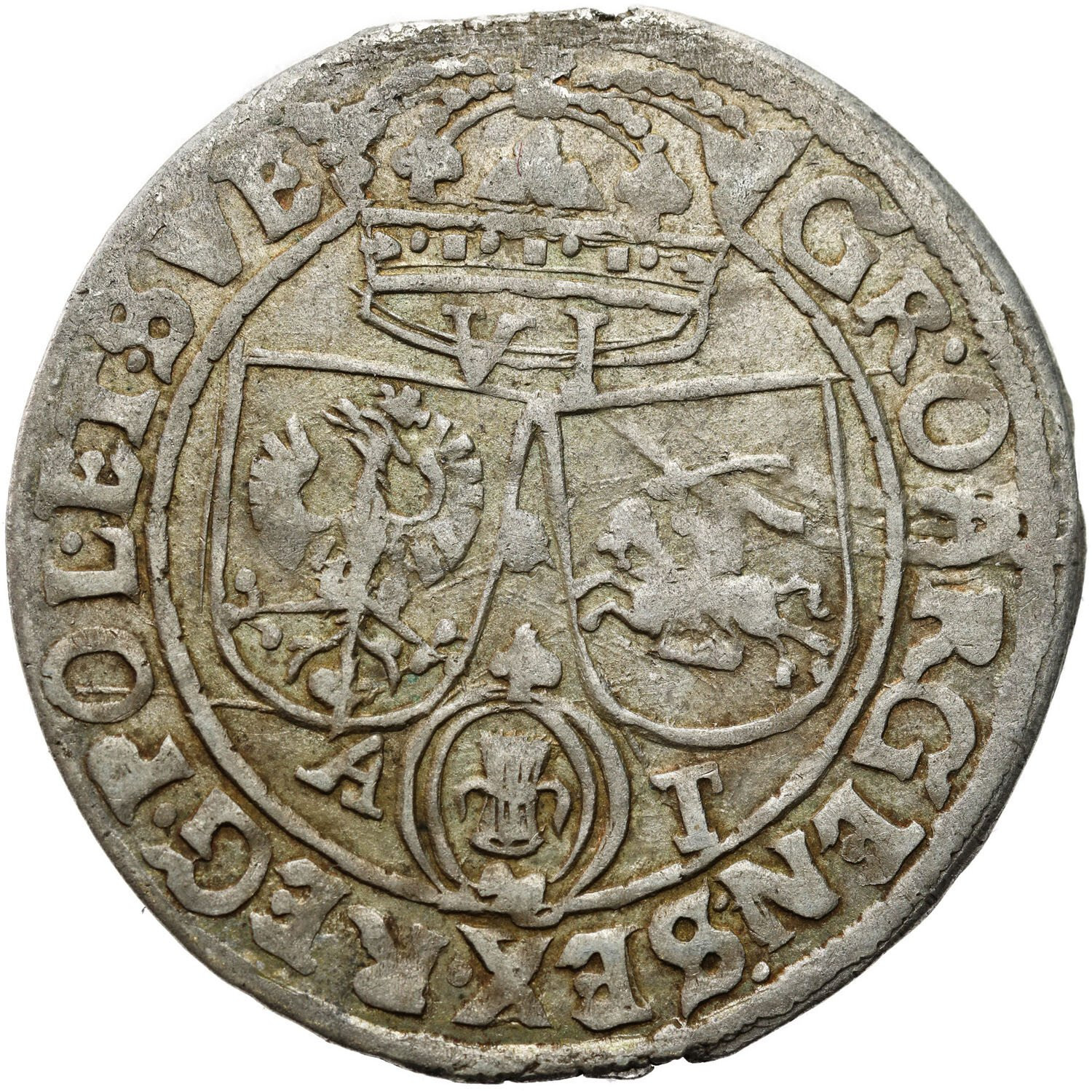 Jan II Kazimierz, Szóstak bez daty (1662), Lwów - RZADKOŚĆ