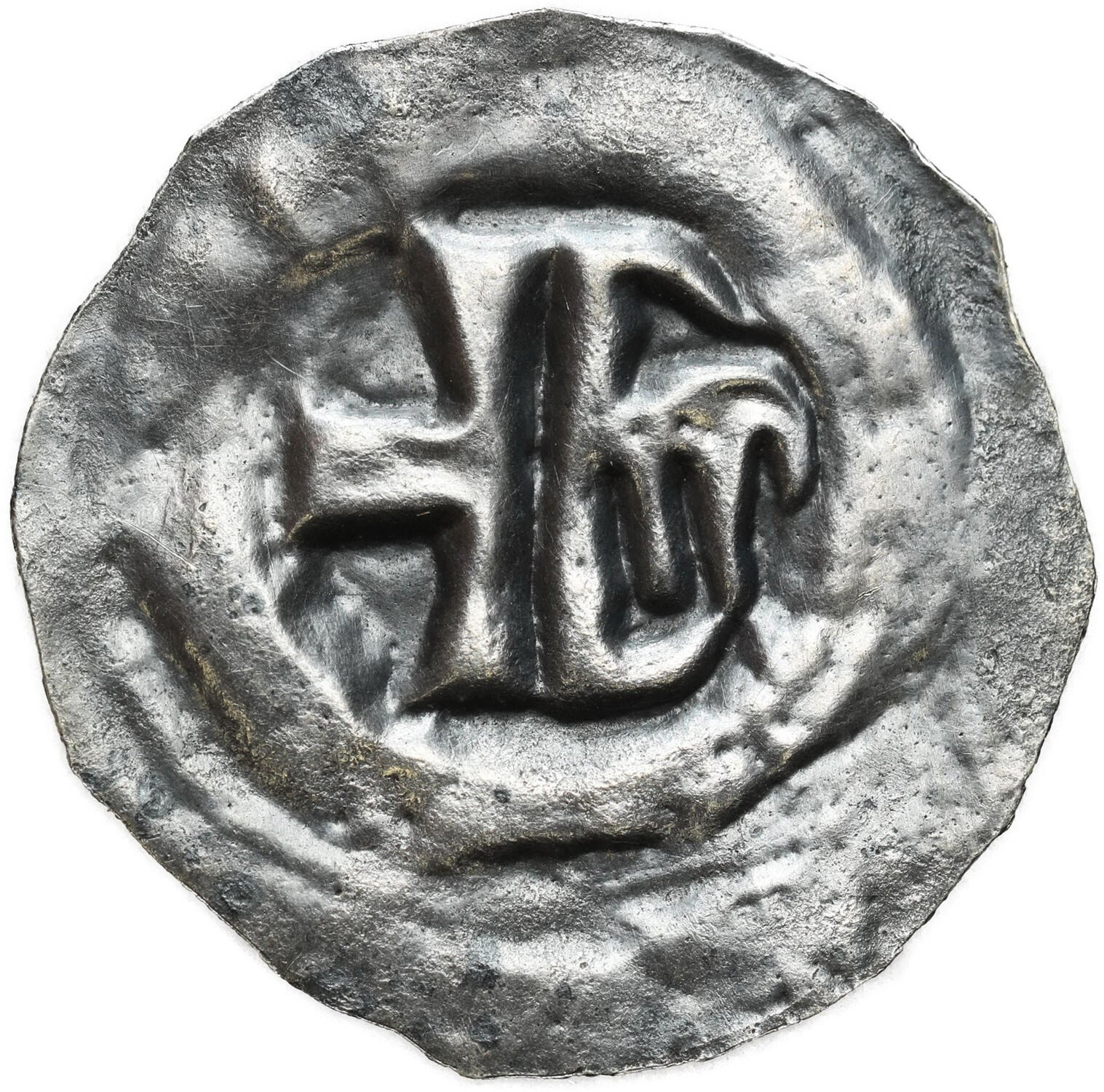 Śląsk, Księstwo Opolskie. Bernard 1400–1449 lub Mikołaj I (1439–1476). Brakteat XV w., Opole