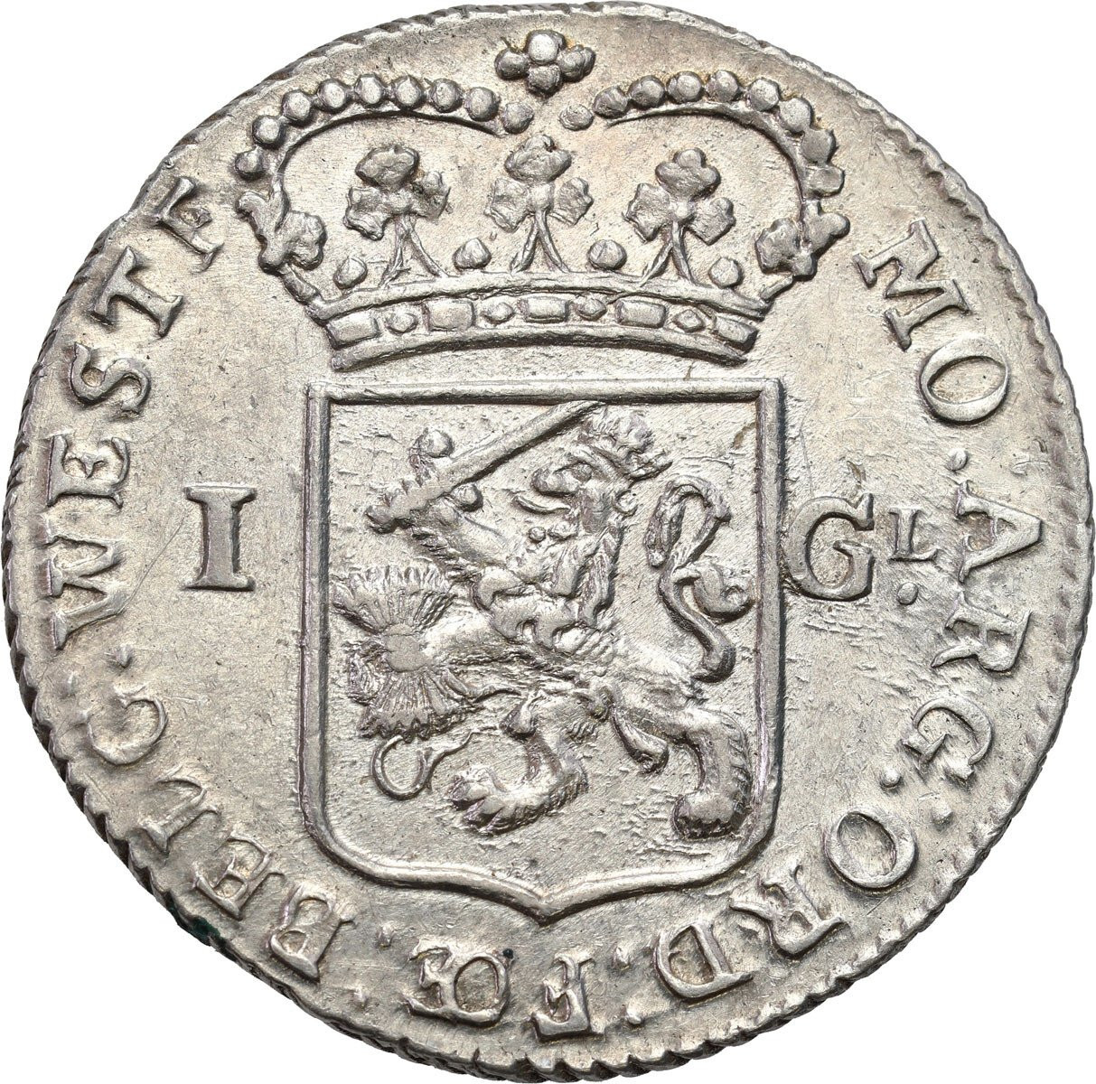 Niderlandy, West Friesland. Gulden 1793 - ŁADNY