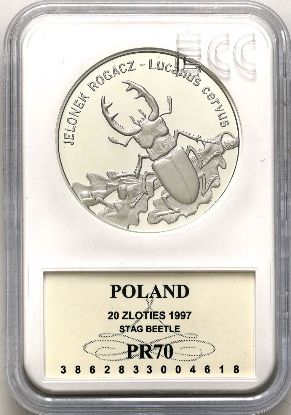 III RP. 20 złotych 1997 Jelonek Rogacz PR70 - RZADSZE