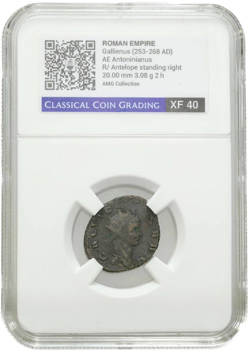Cesarstwo Rzymskie. Gallienus (253-268) Antoninianus CCG XF40
