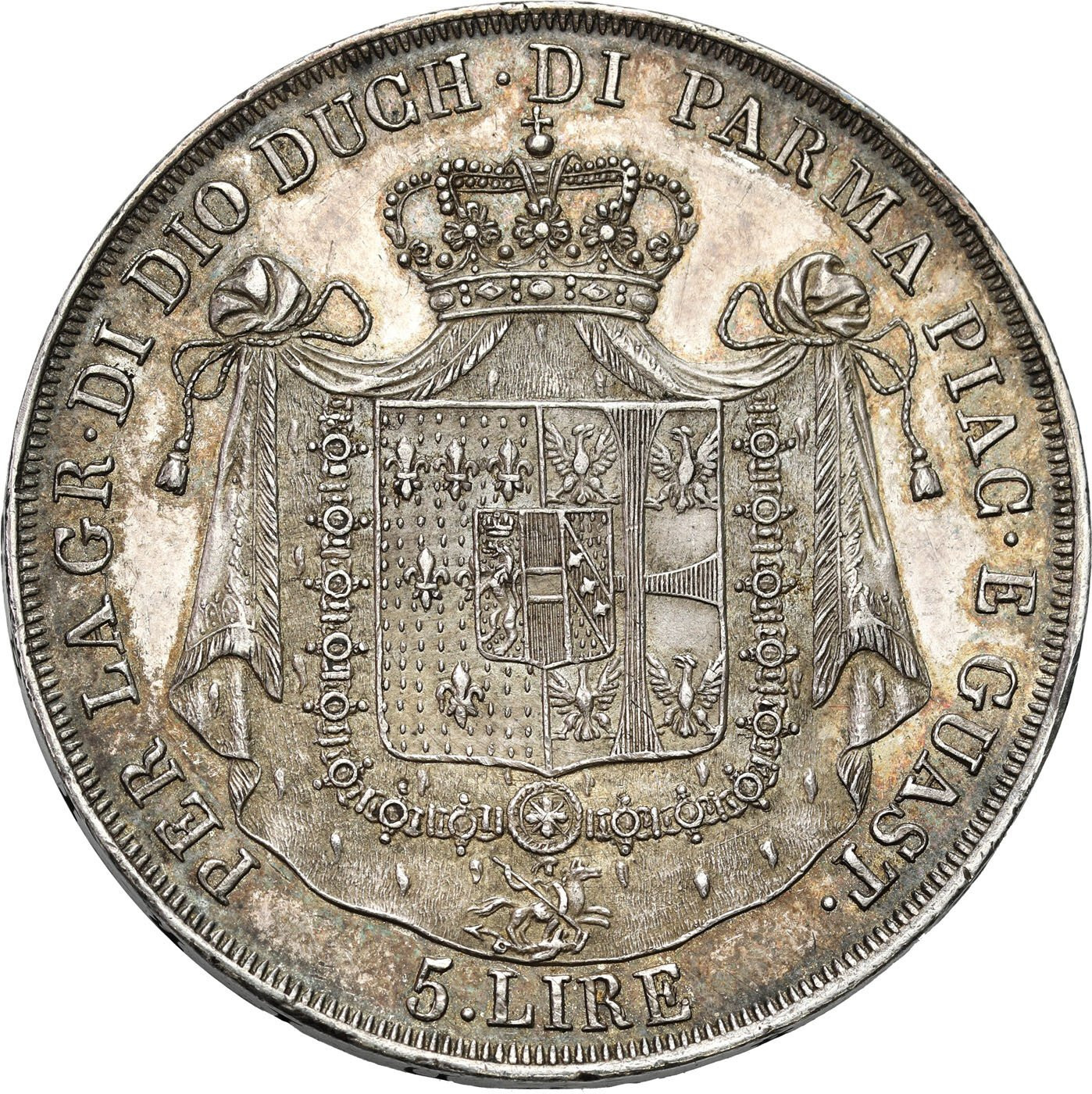 Włochy. Parma. Maria Louisa (1815-1847). 5 lirów 1815, Mediolan