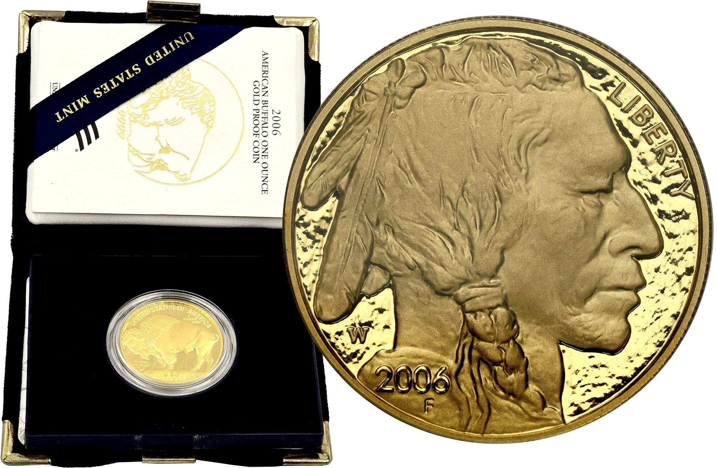 USA. Złote 50 dolarów 2006 Bizon (Buffalo) – LUSTRZANY 