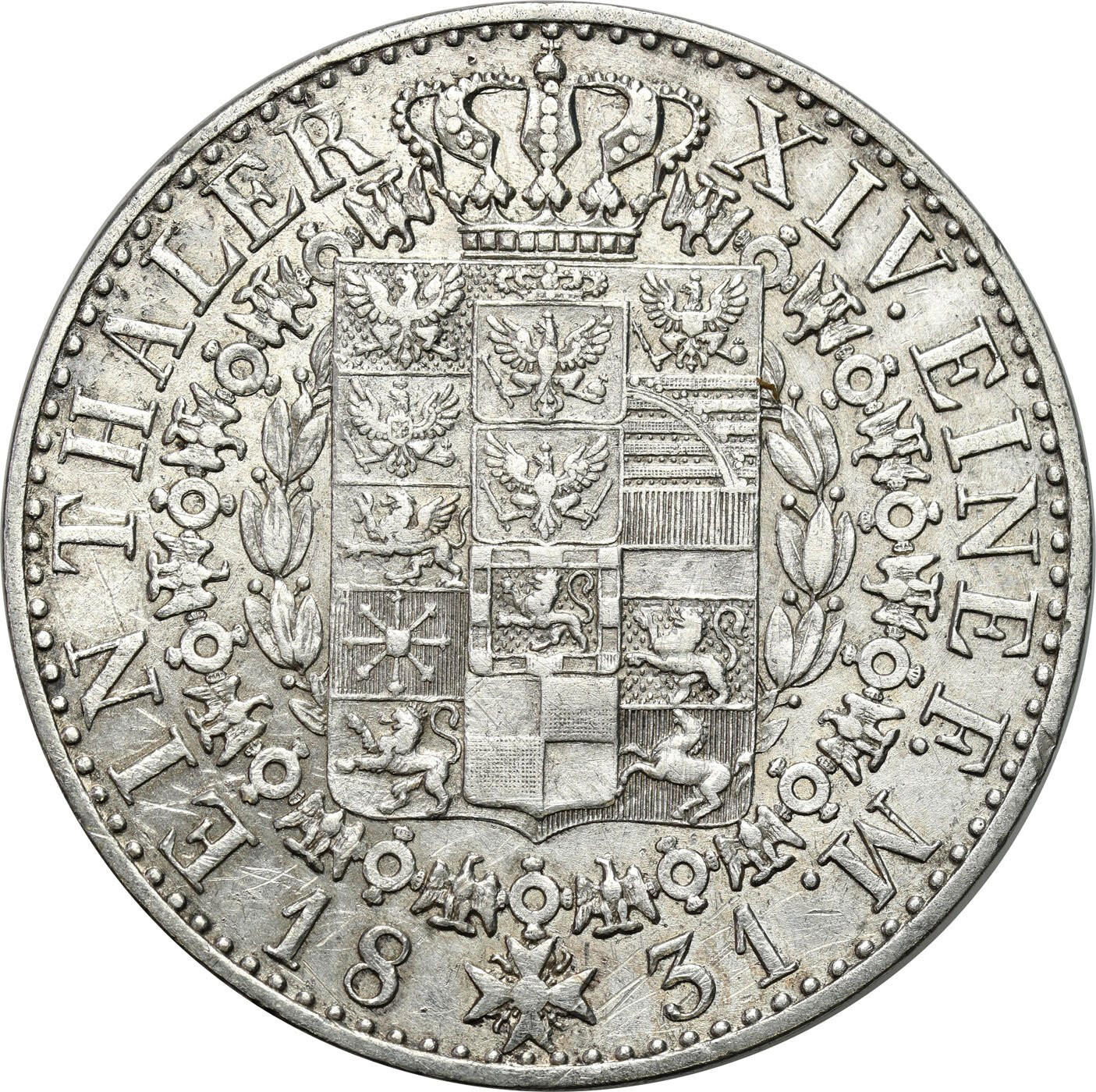 Niemcy, Prusy. Fryderyk Wilhelm III. Talar 1831 A, Berlin