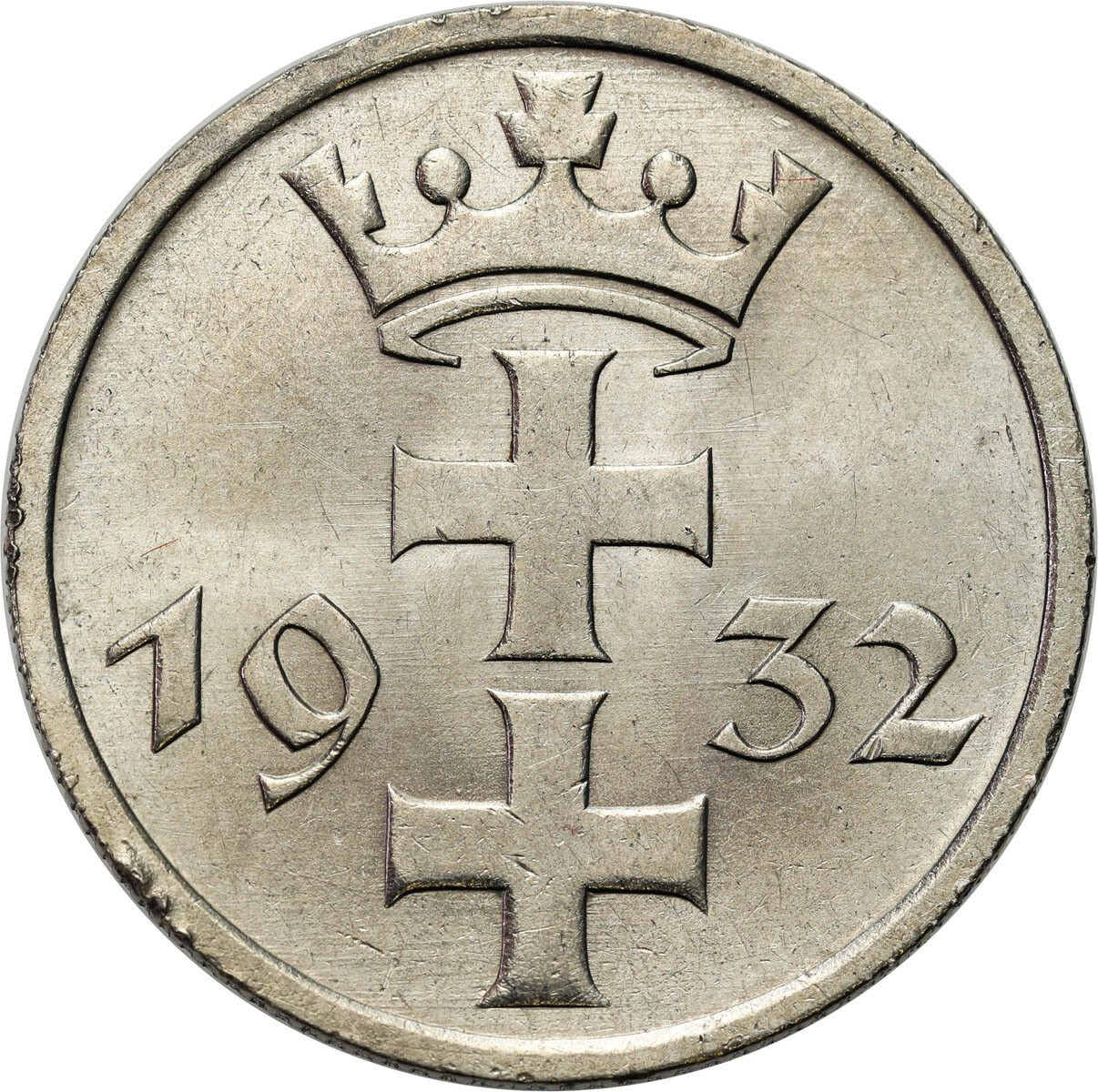 Wolne Miasto Gdańsk/Danzig. 1 Gulden 1932, Berlin - PIĘKNY